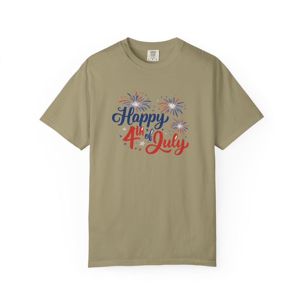 Happy 4th of July T-Shirt — Patriotic Fireworks Tee