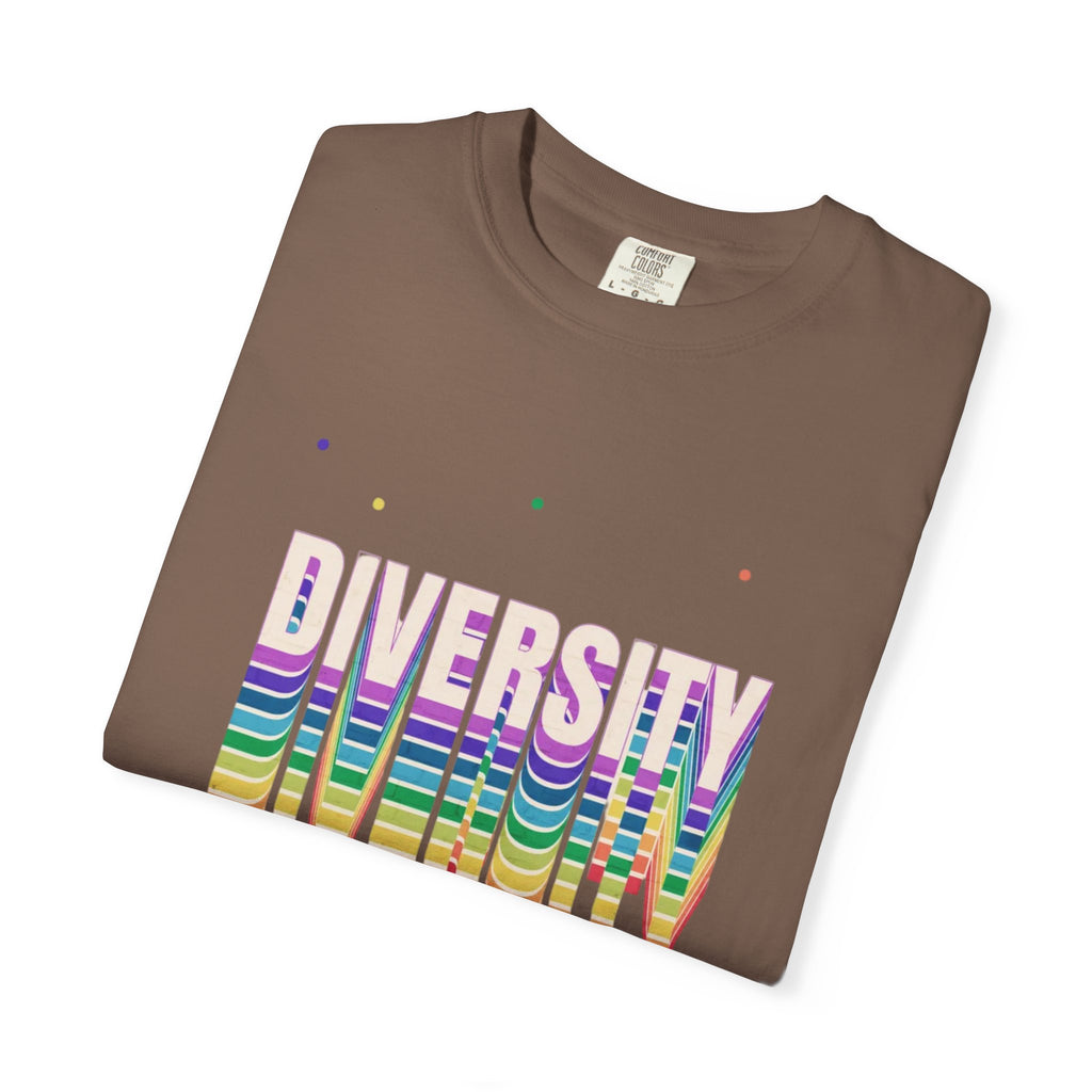 Diversity Rainbow T-Shirt — 'DIVERSITY' Bold Pride Graphic Tee