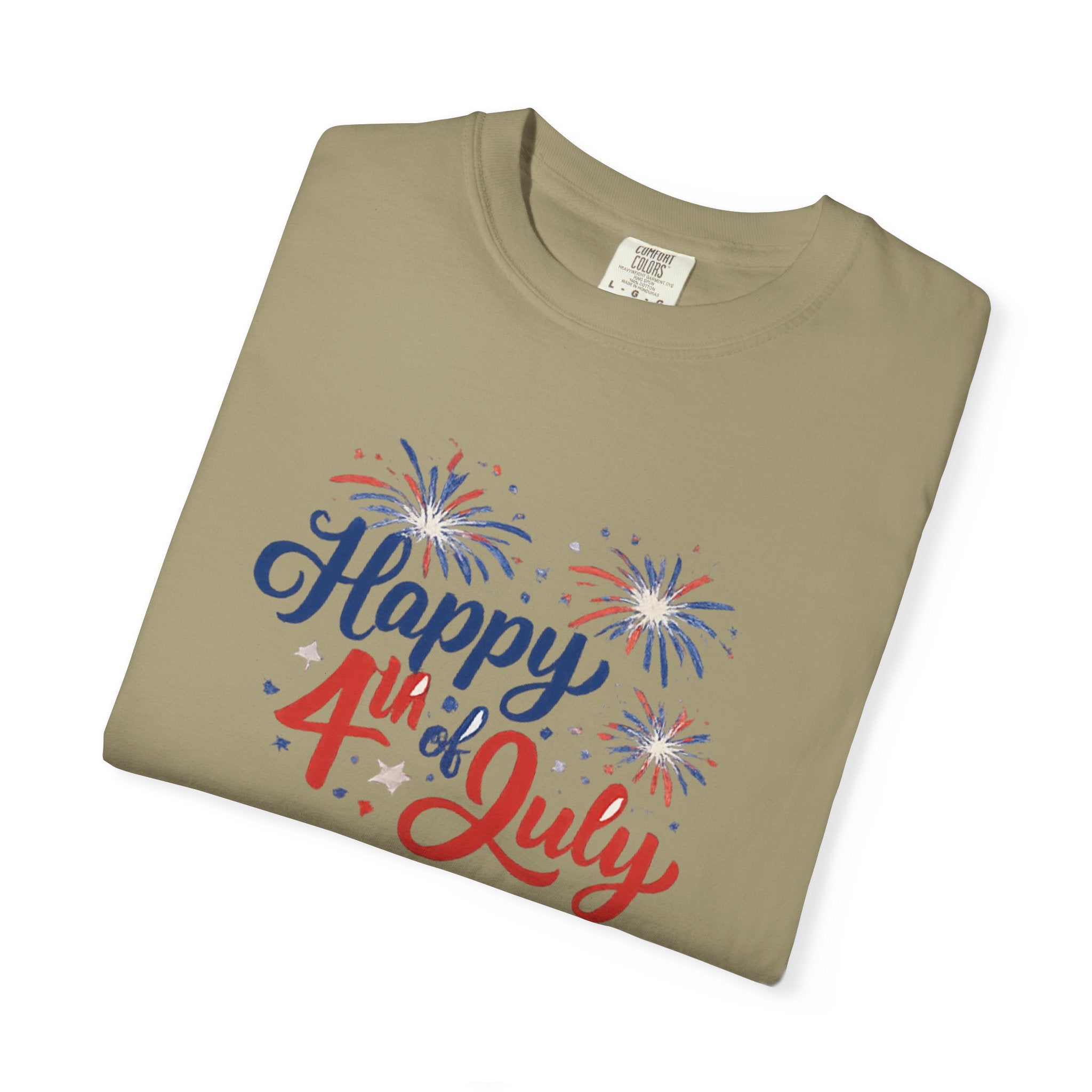 Happy 4th of July T-Shirt — Patriotic Fireworks Tee