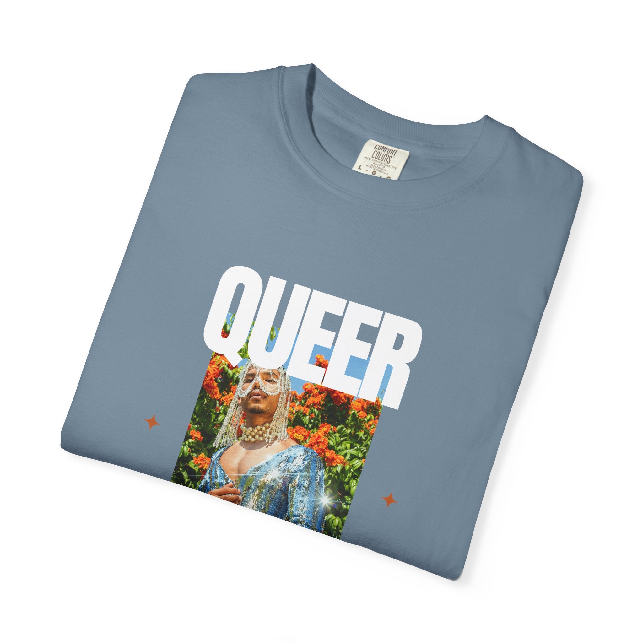 Queer Queen T-Shirt — Vintage Floral Pride Graphic Tee