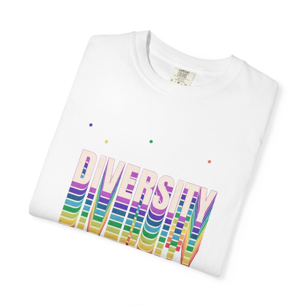 Diversity Rainbow T-Shirt — 'DIVERSITY' Bold Pride Graphic Tee