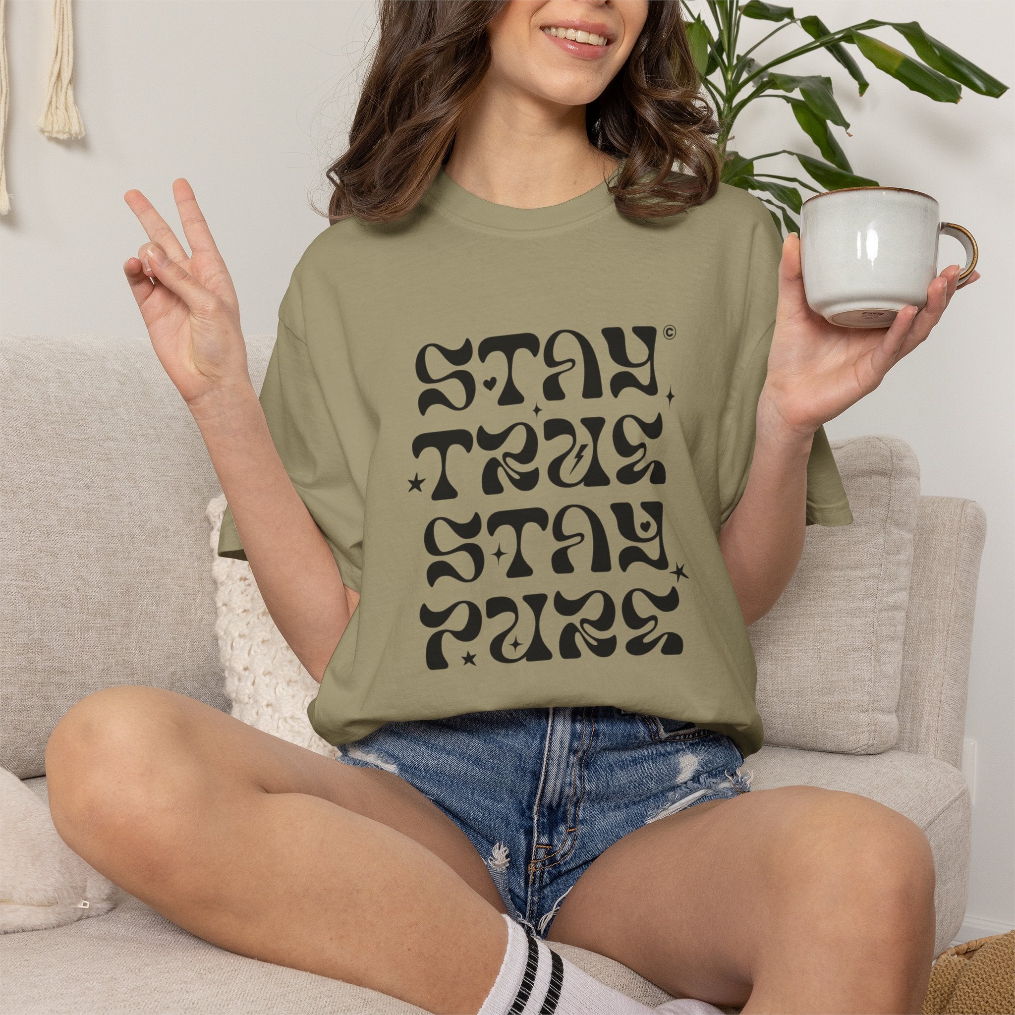 Stay True Stay Pure Graphic T-Shirt