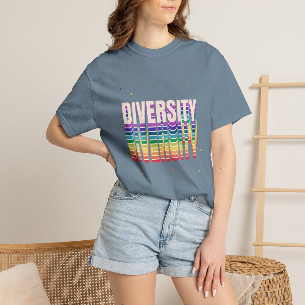 Diversity Rainbow T-Shirt — 'DIVERSITY' Bold Pride Graphic Tee