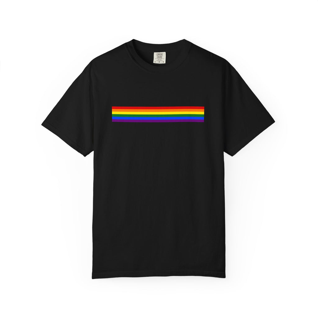 Rainbow Stripe T-Shirt — Pride Minimalist Tee
