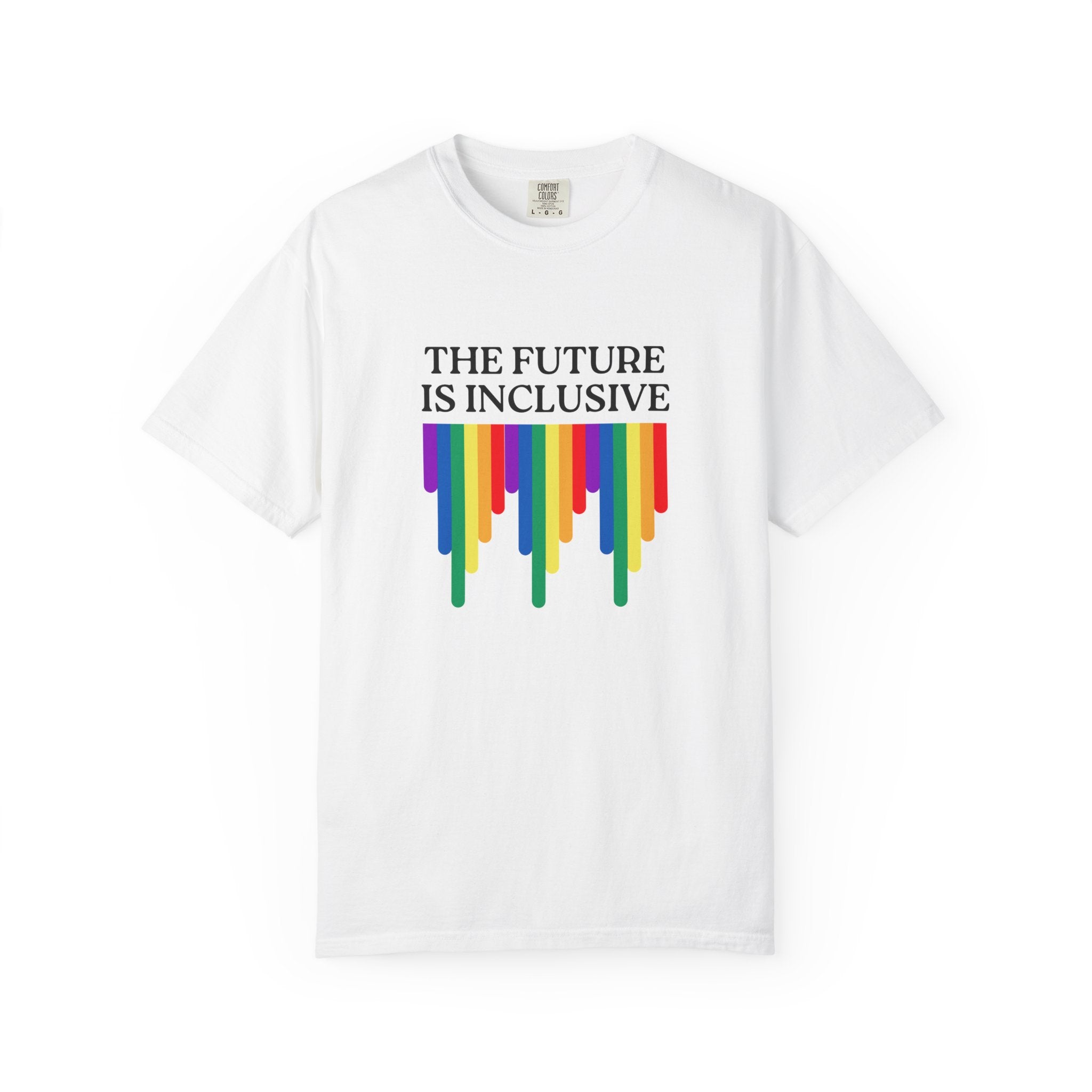 Inclusive Future T‑Shirt – "The Future Is Inclusive" Rainbow Pride Tee