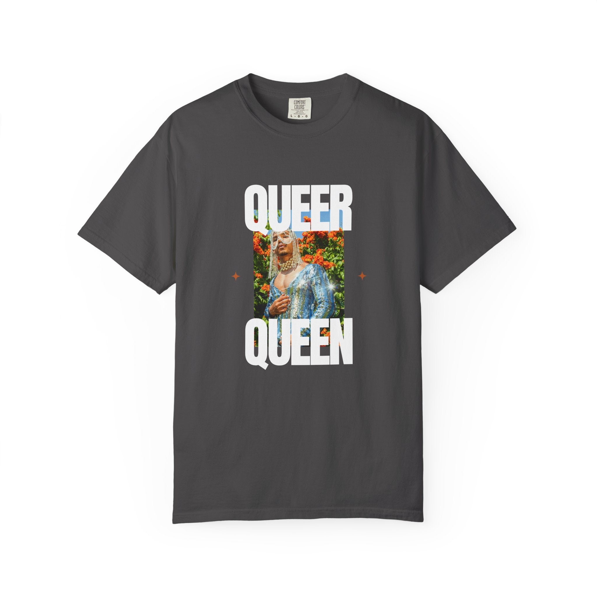 Queer Queen T-Shirt — Vintage Floral Pride Graphic Tee