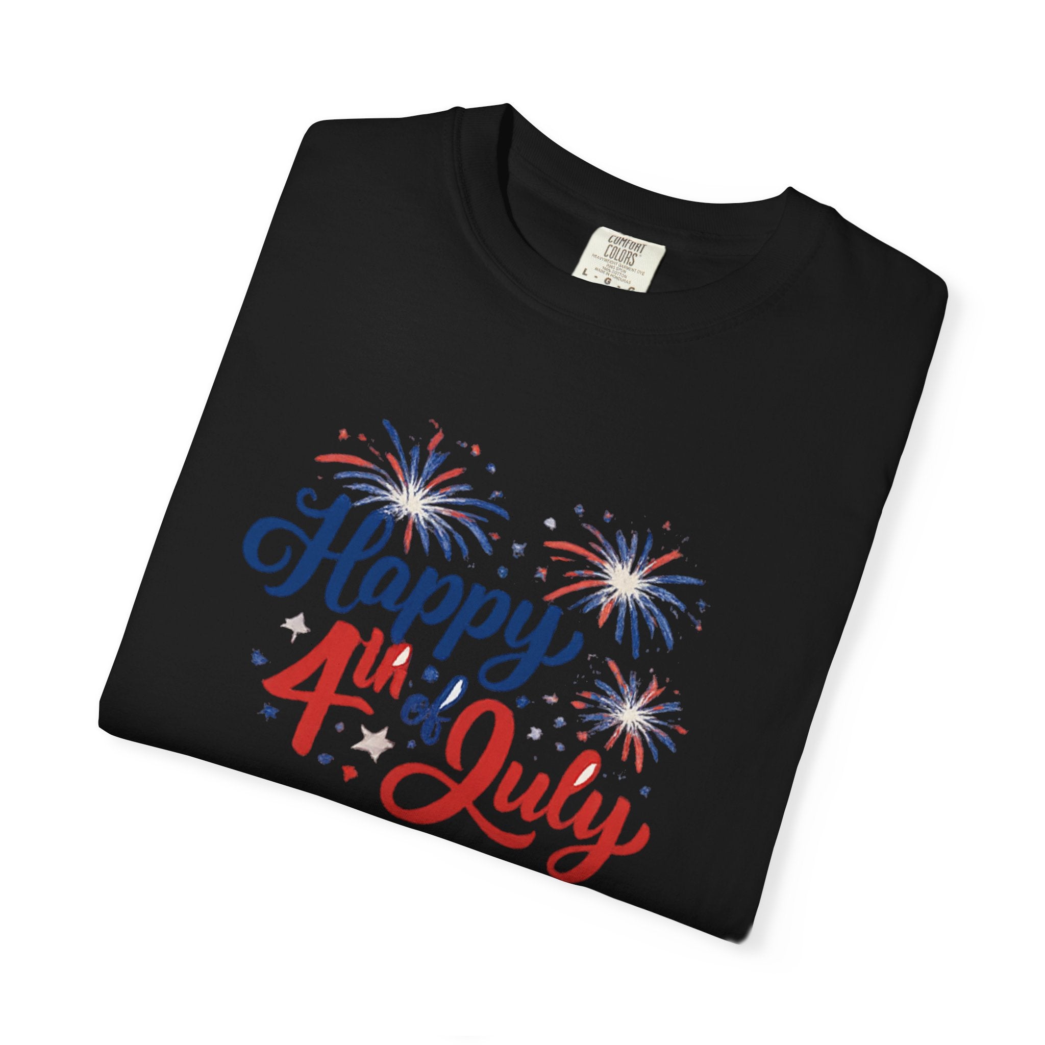 Happy 4th of July T-Shirt — Patriotic Fireworks Tee