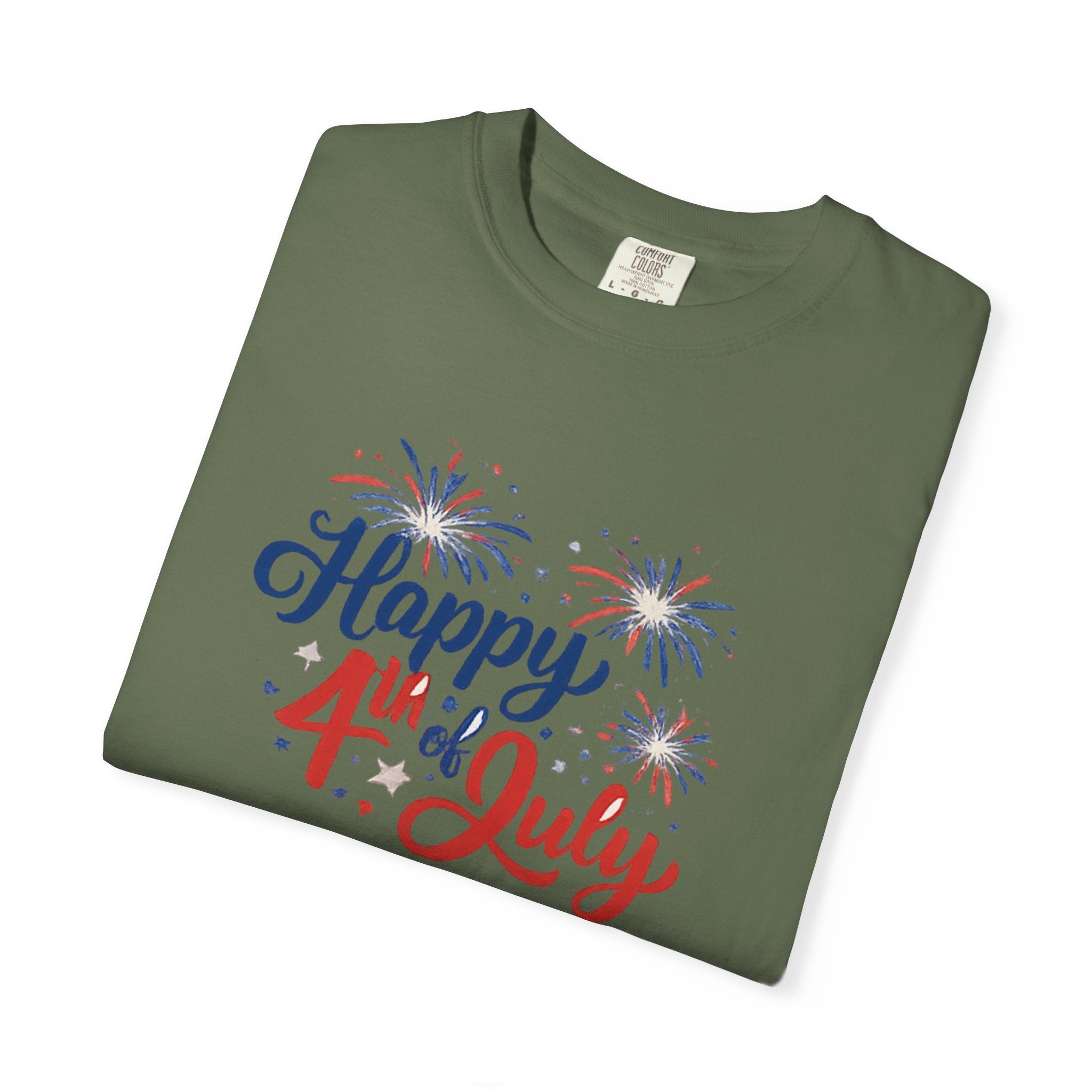 Happy 4th of July T-Shirt — Patriotic Fireworks Tee