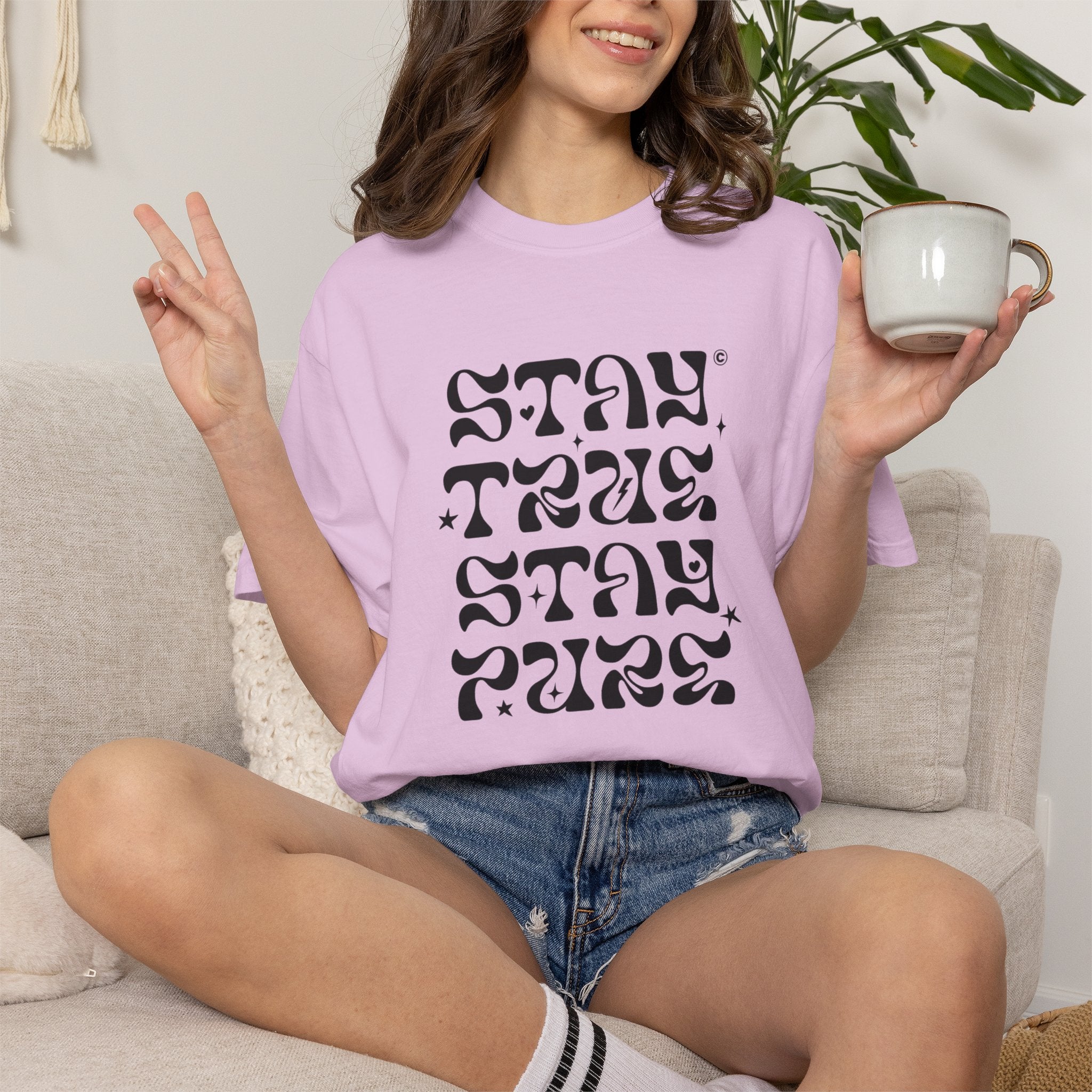 Stay True Stay Pure Graphic T-Shirt