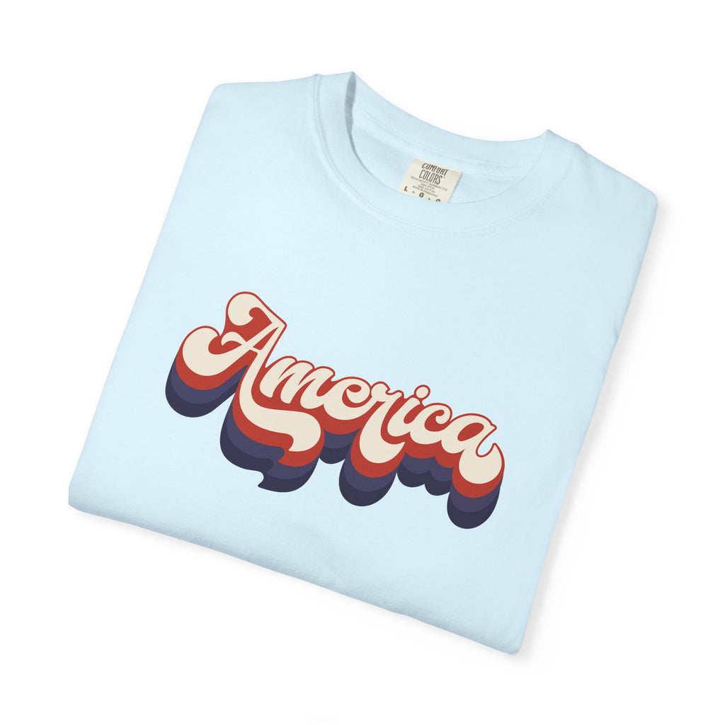 Retro 'America' T-Shirt — Vintage 70s Patriotic Graphic Tee