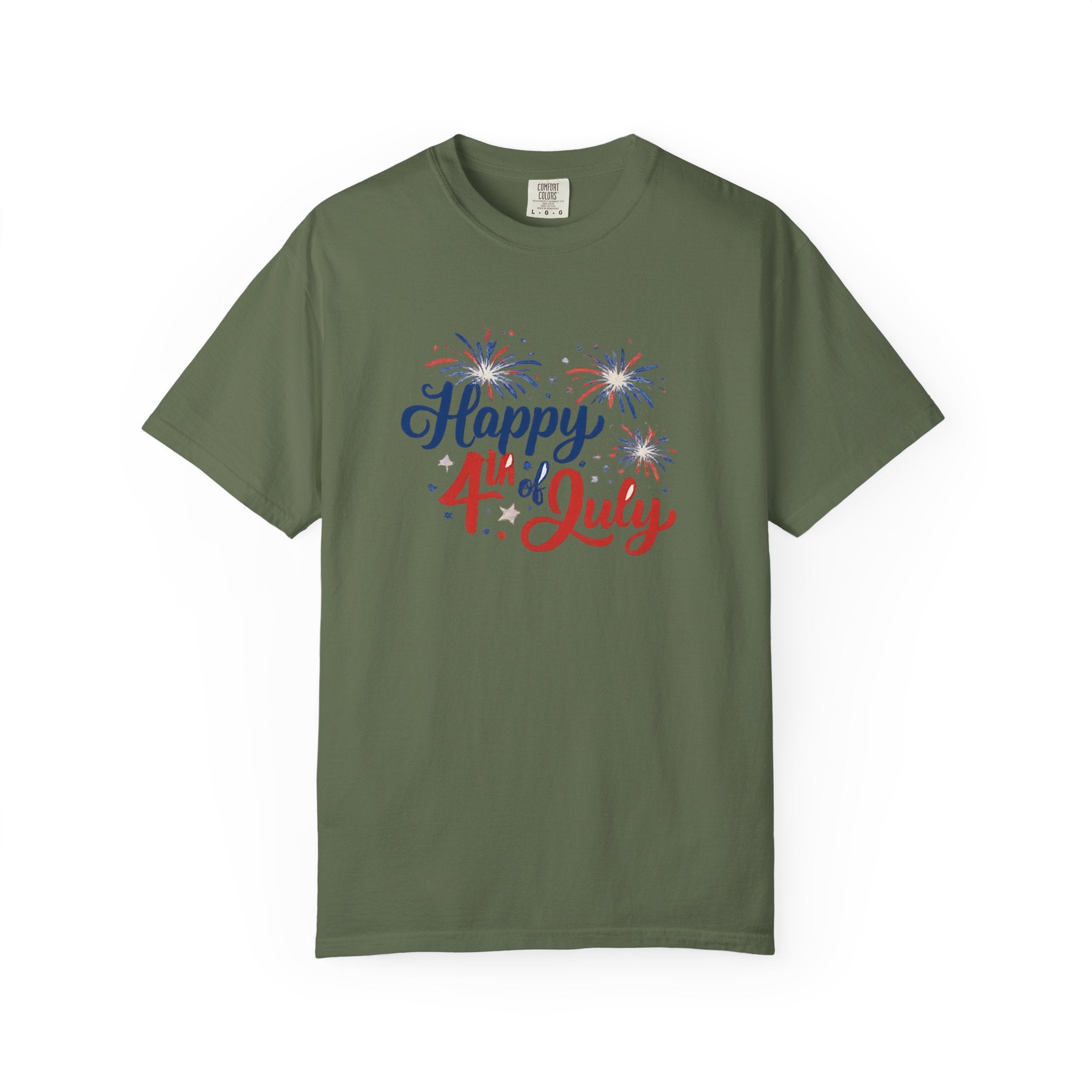 Happy 4th of July T-Shirt — Patriotic Fireworks Tee