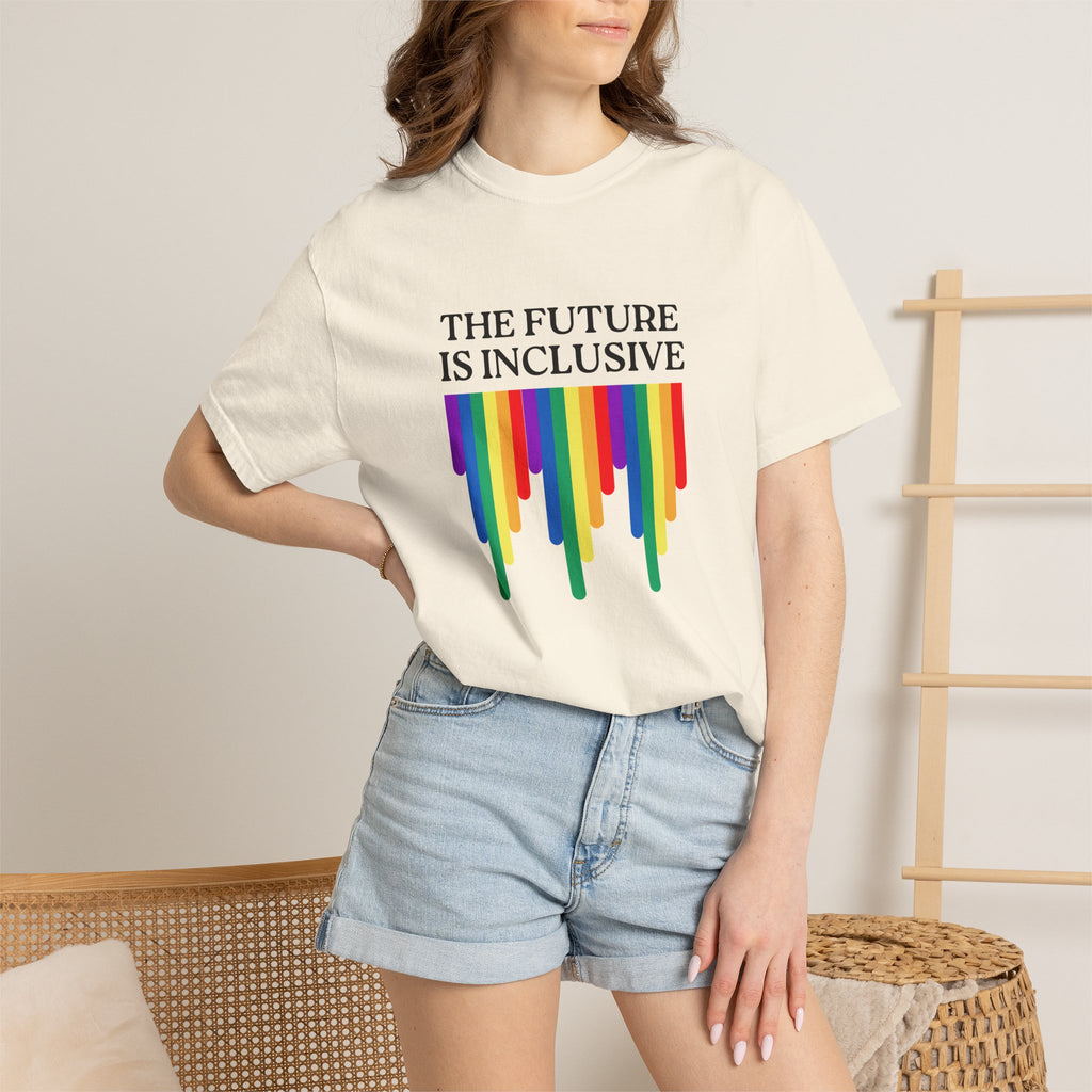 Inclusive Future T‑Shirt – "The Future Is Inclusive" Rainbow Pride Tee