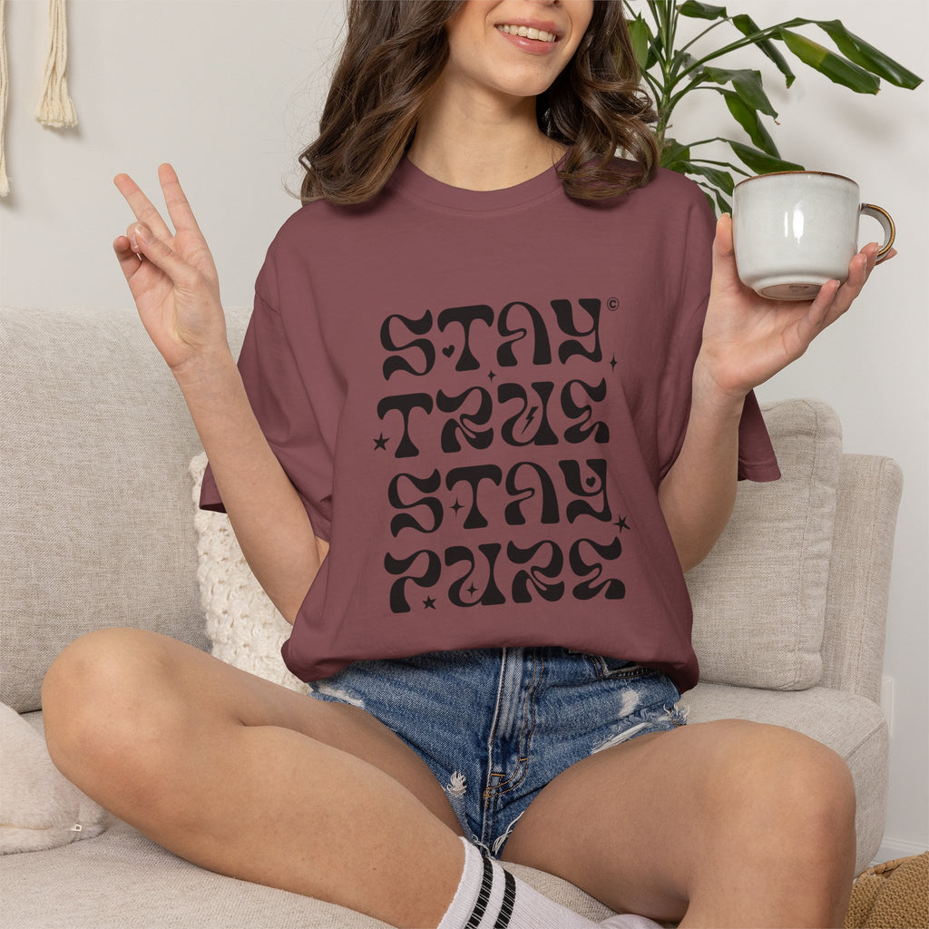 Stay True Stay Pure Graphic T-Shirt