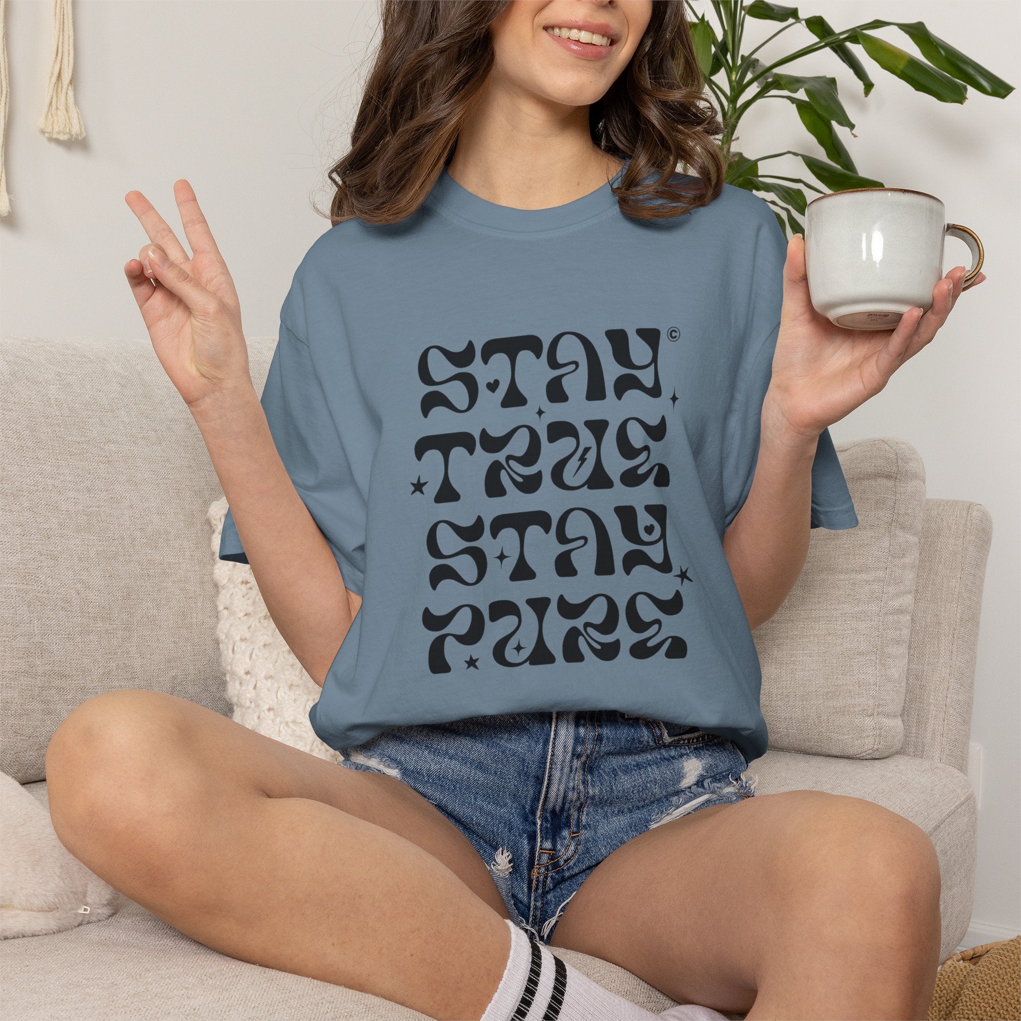 Stay True Stay Pure Graphic T-Shirt
