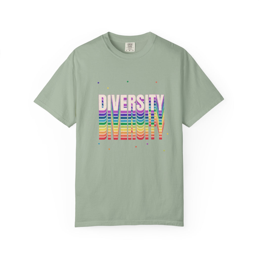 Diversity Rainbow T-Shirt — 'DIVERSITY' Bold Pride Graphic Tee