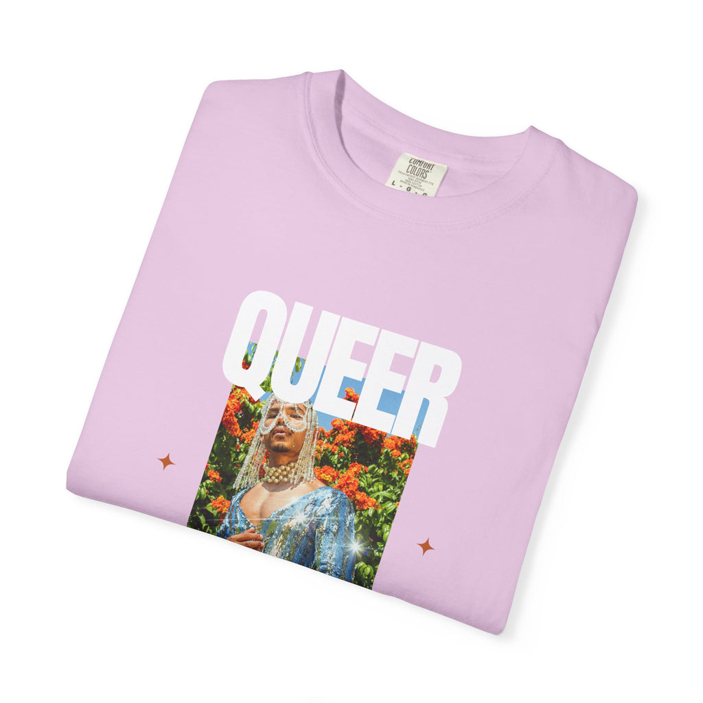 Queer Queen T-Shirt — Vintage Floral Pride Graphic Tee