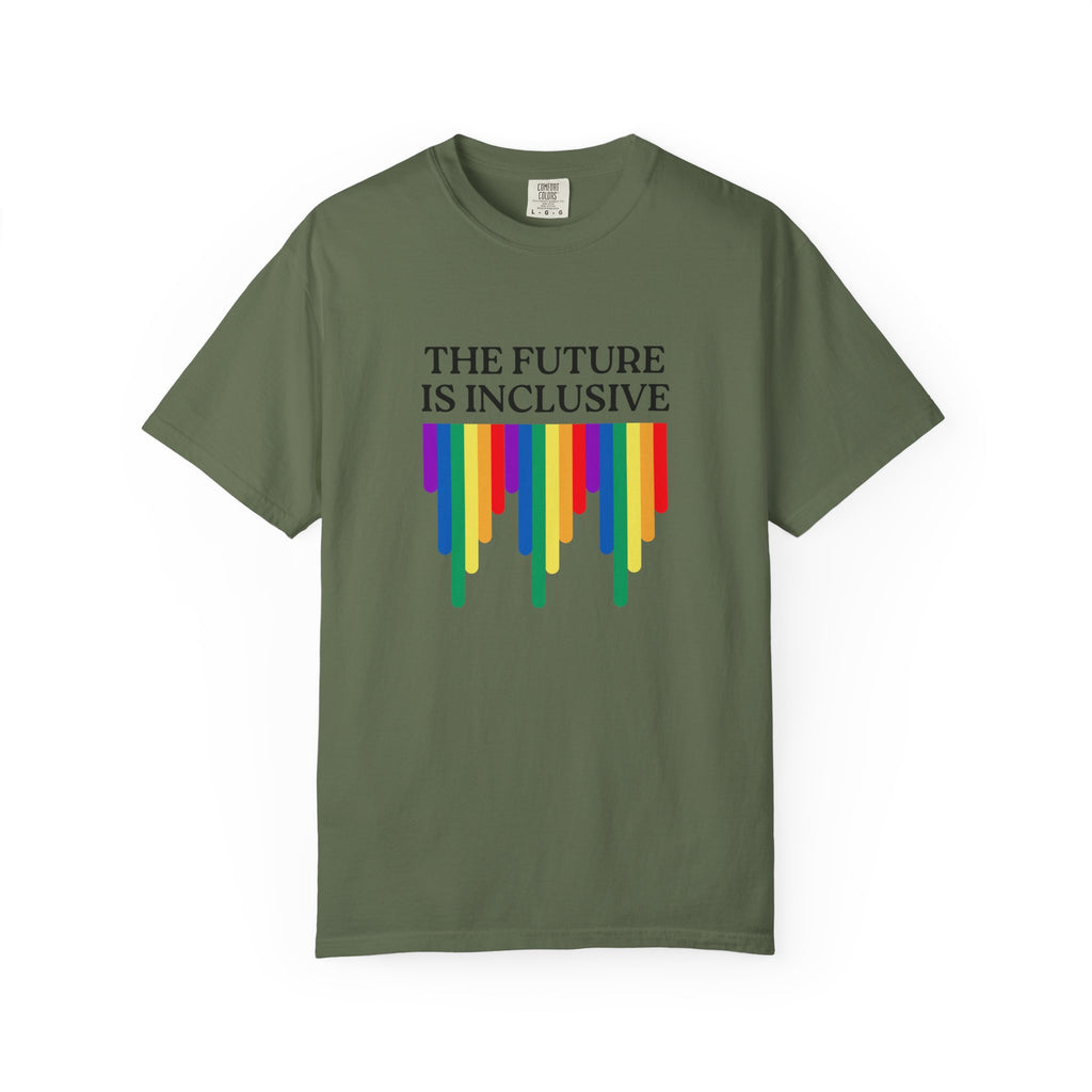 Inclusive Future T‑Shirt – "The Future Is Inclusive" Rainbow Pride Tee