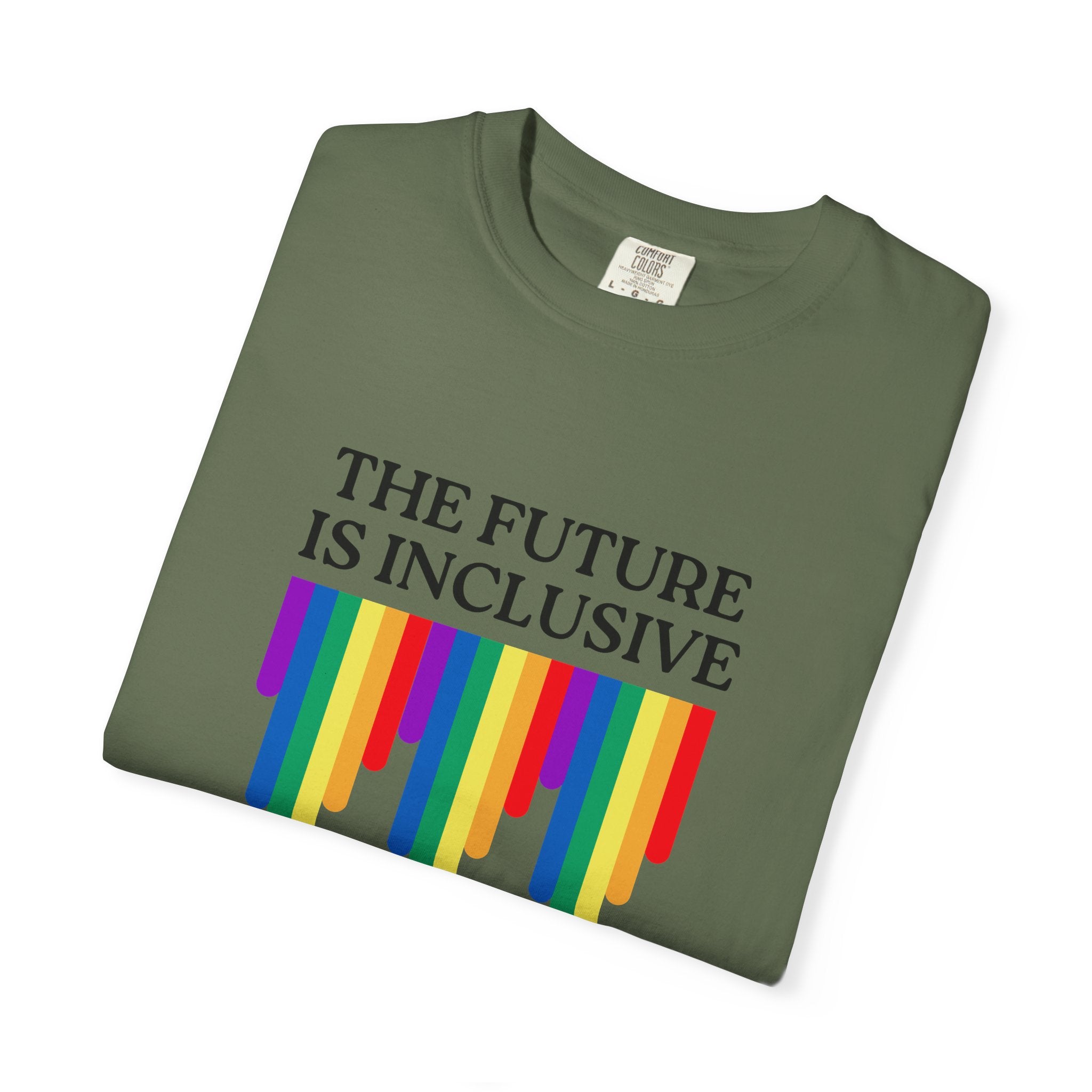 Inclusive Future T‑Shirt – "The Future Is Inclusive" Rainbow Pride Tee