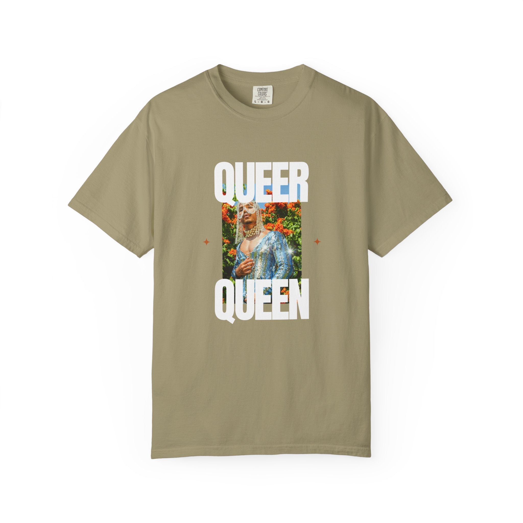 Queer Queen T-Shirt — Vintage Floral Pride Graphic Tee