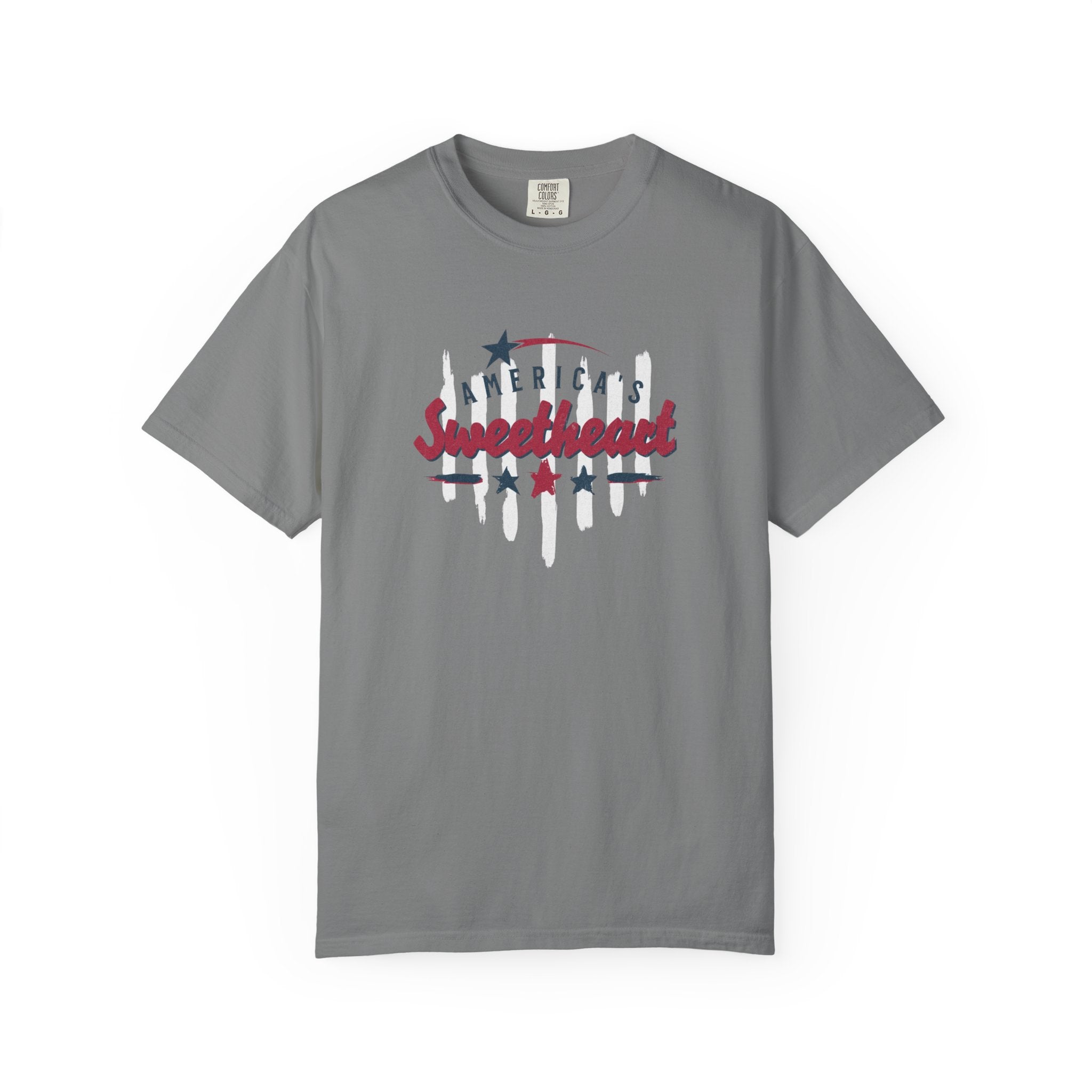 America's Sweetheart T-Shirt — Patriotic Vintage Stars Tee