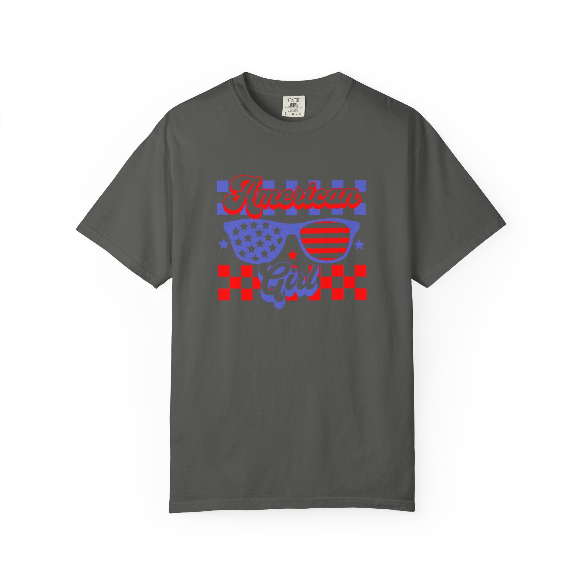 American Girl T-Shirt — Retro Patriotic Sunglasses Tee
