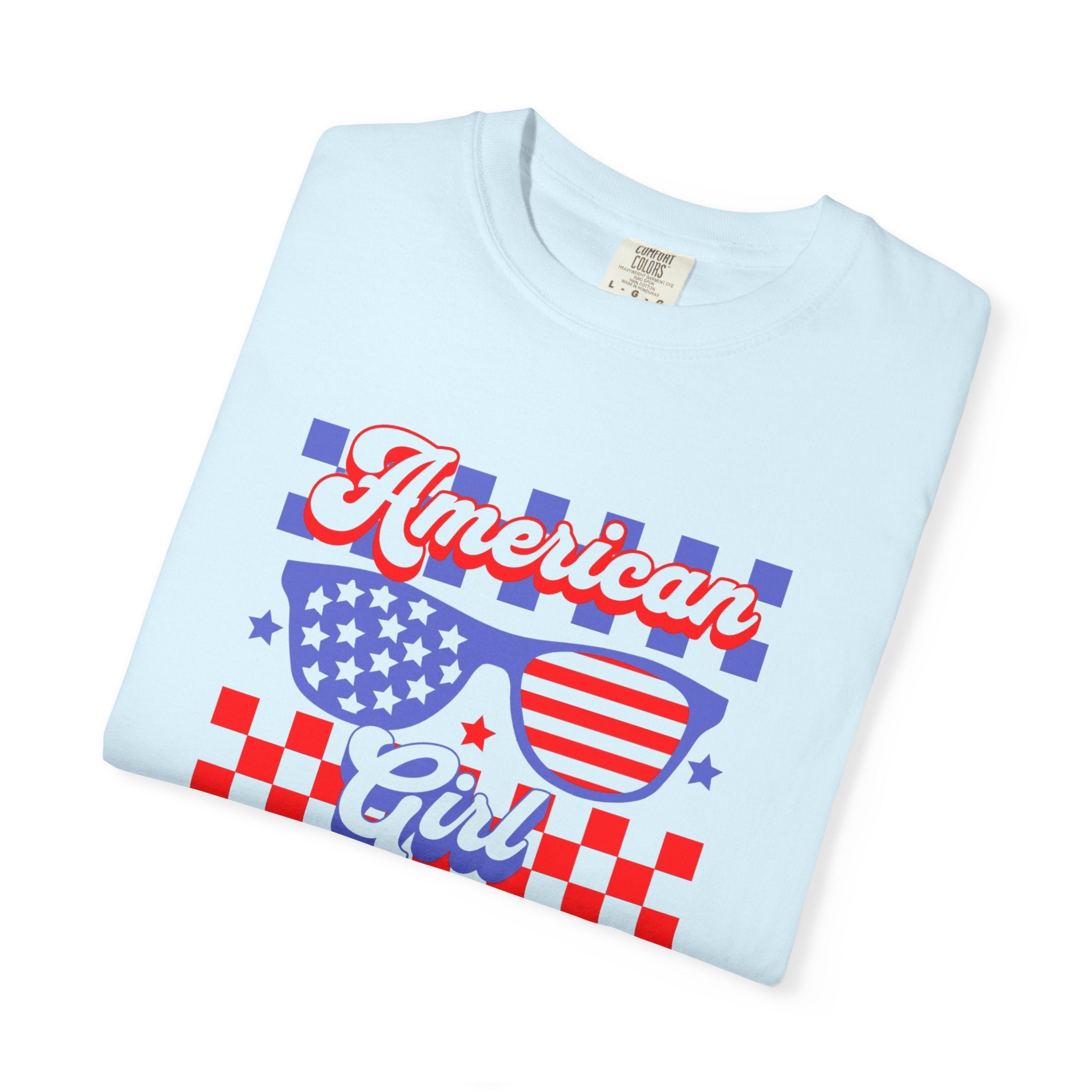American Girl T-Shirt — Retro Patriotic Sunglasses Tee