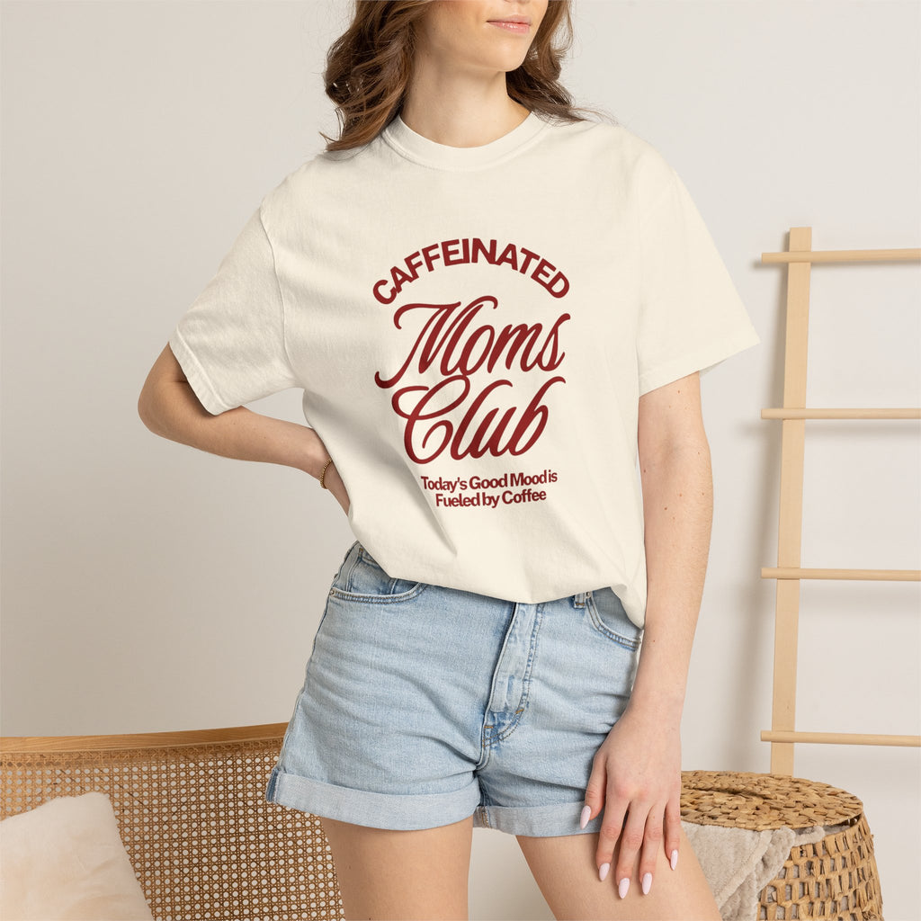 Caffeinated Moms Club T-Shirt — Retro Coffee Mom Tee