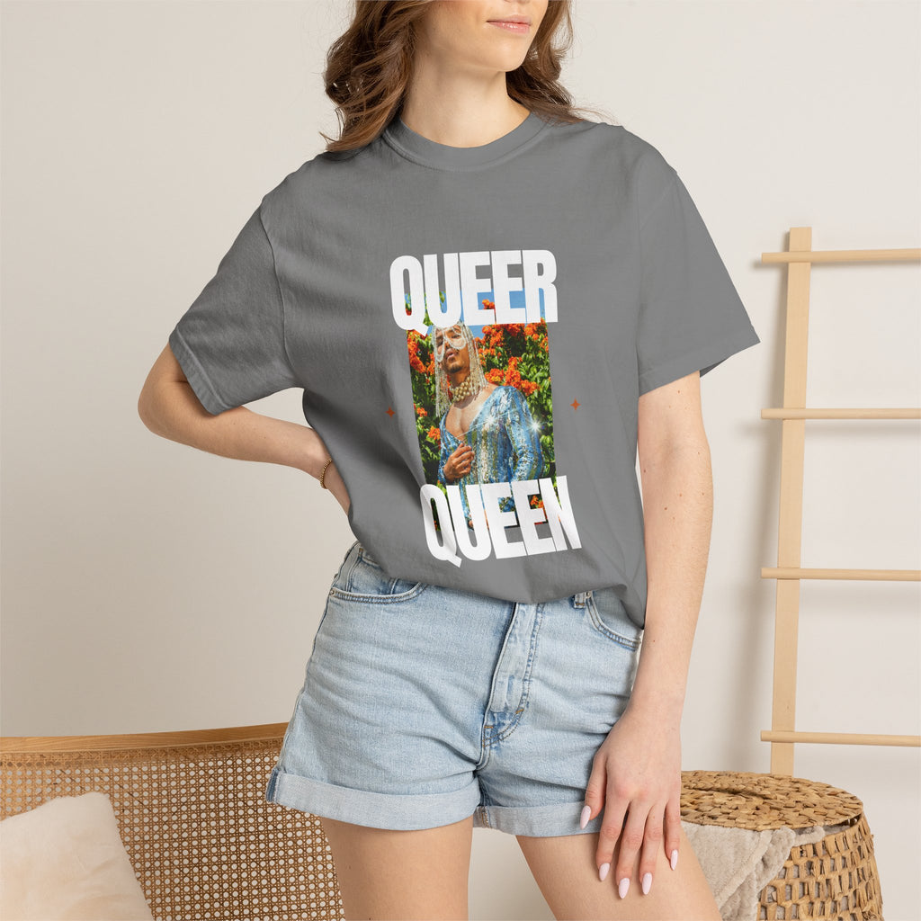 Queer Queen T-Shirt — Vintage Floral Pride Graphic Tee