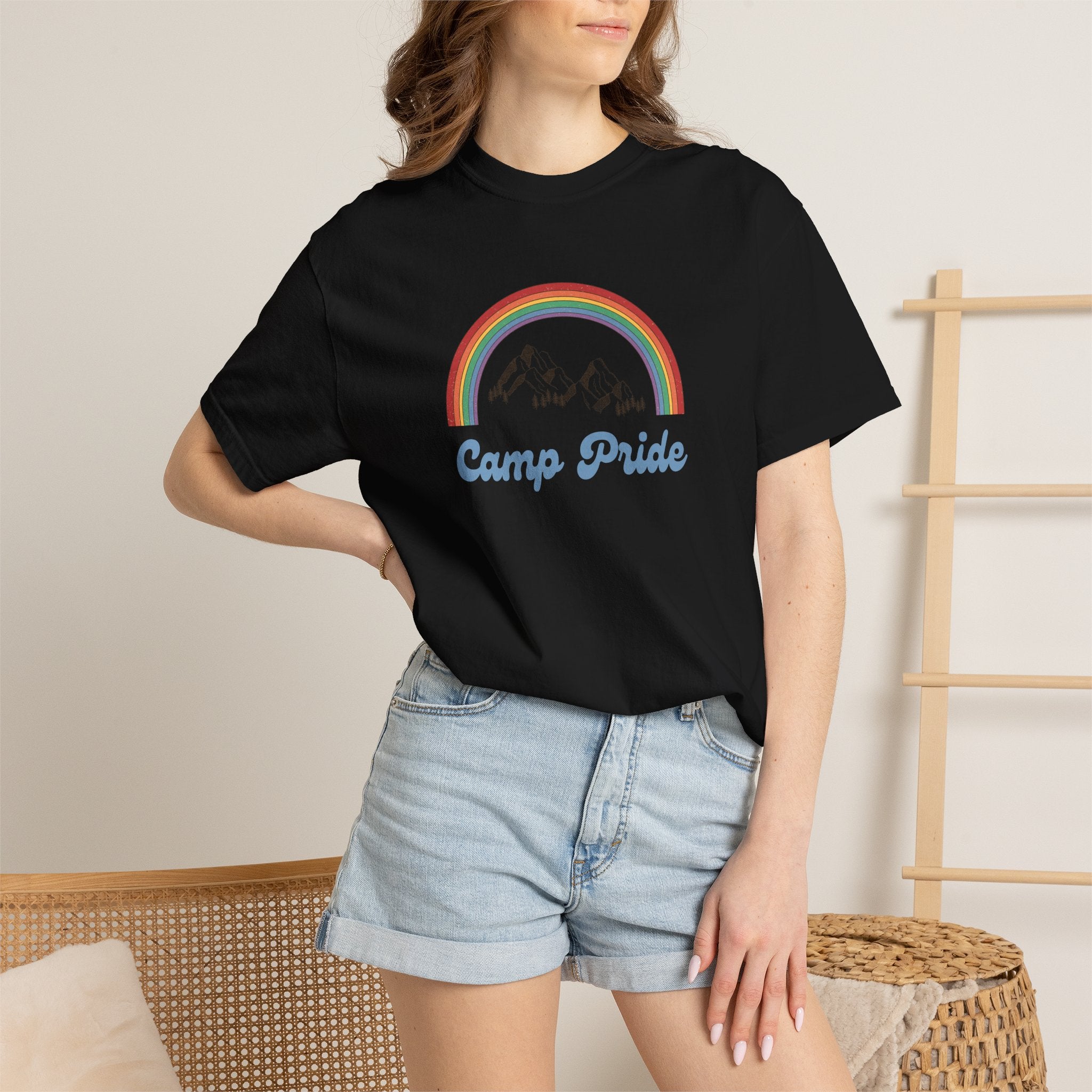 Camp Pride T-Shirt — Rainbow Graphic Tee