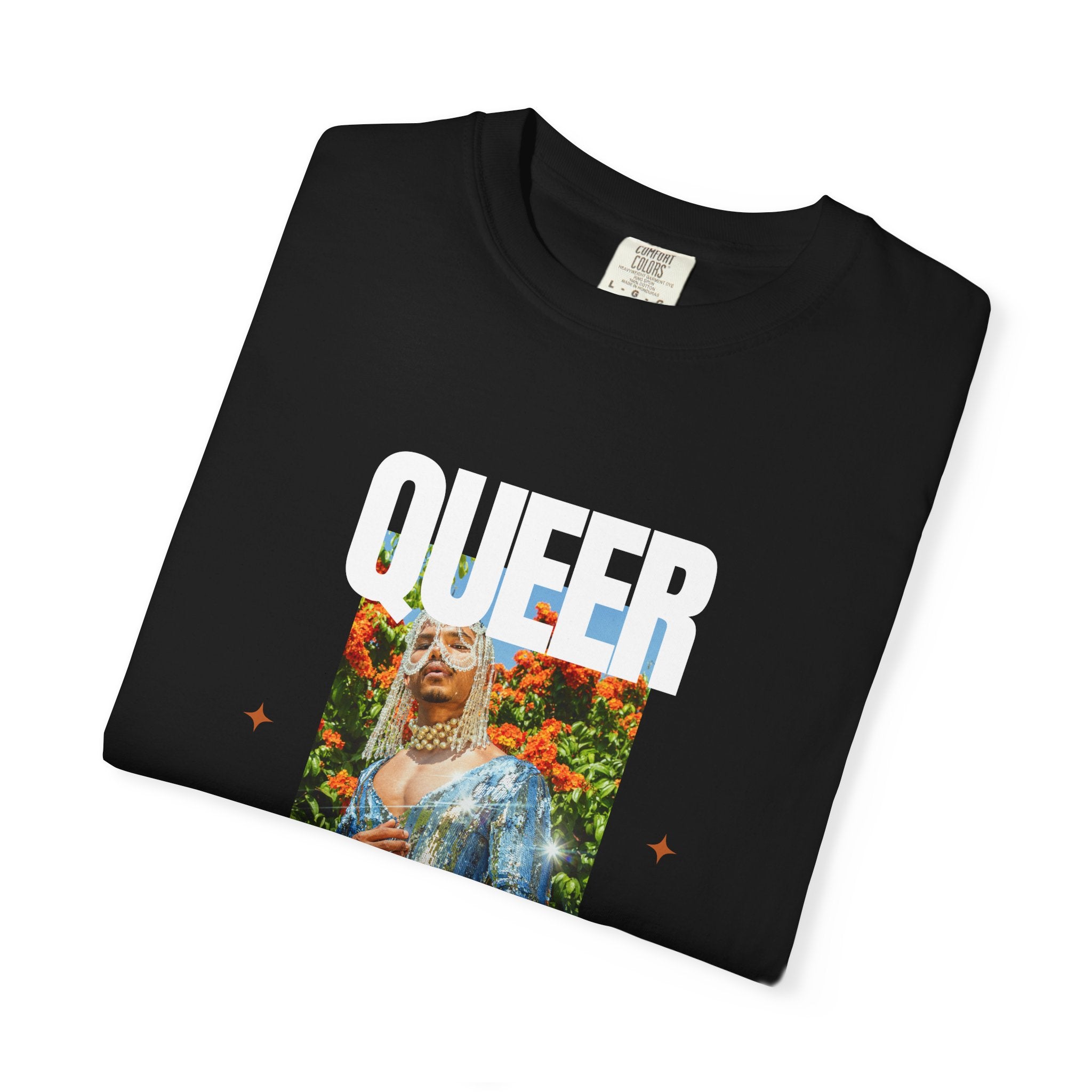 Queer Queen T-Shirt — Vintage Floral Pride Graphic Tee