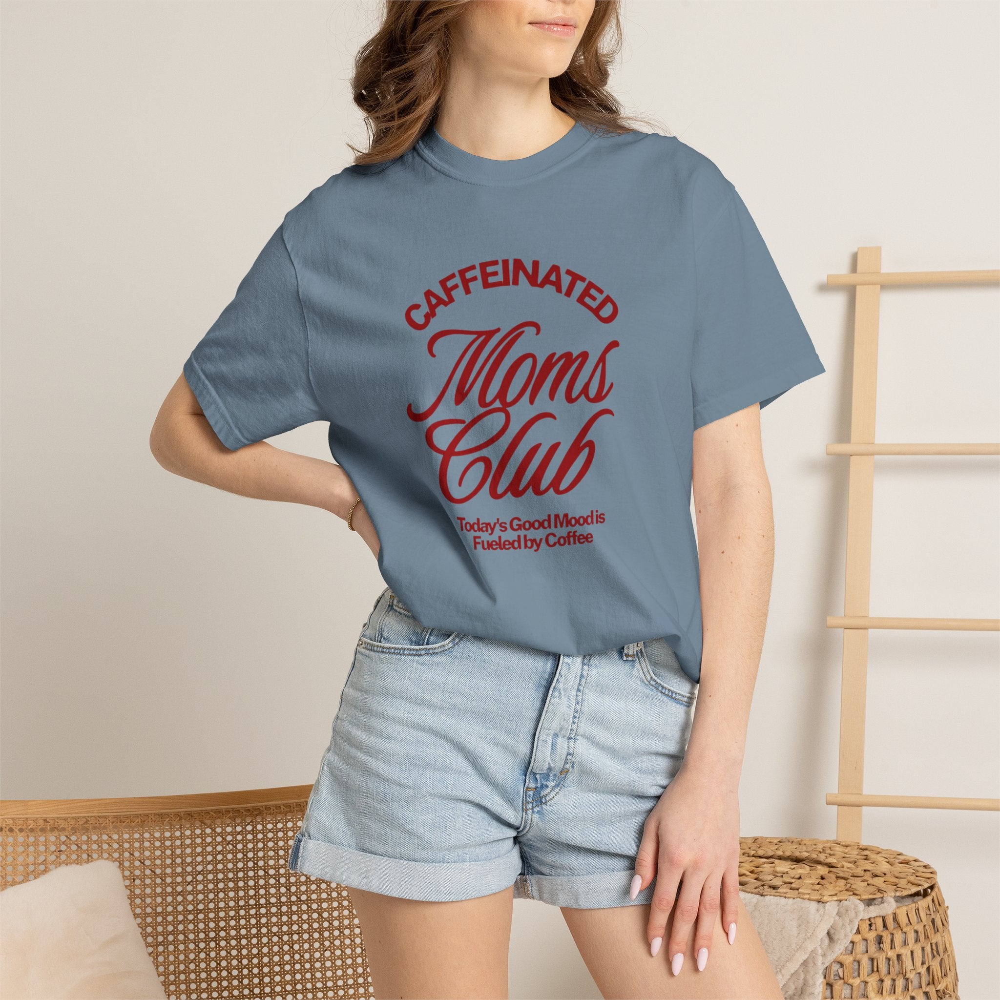 Caffeinated Moms Club T-Shirt — Retro Coffee Mom Tee