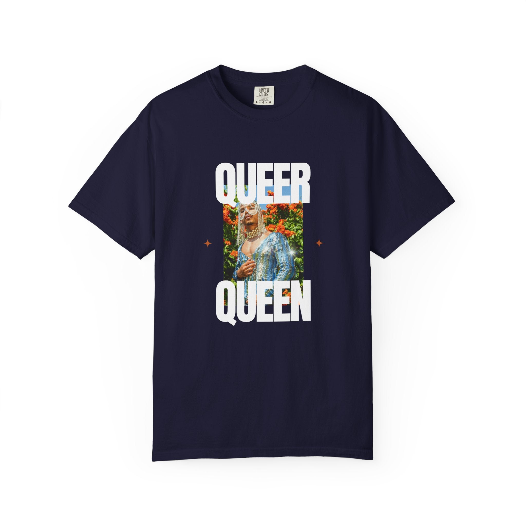 Queer Queen T-Shirt — Vintage Floral Pride Graphic Tee