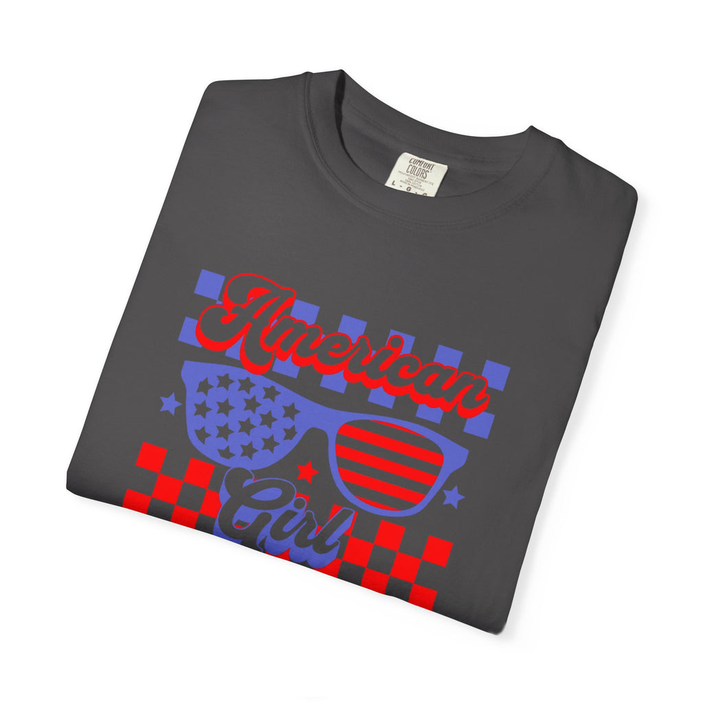 American Girl T-Shirt — Retro Patriotic Sunglasses Tee