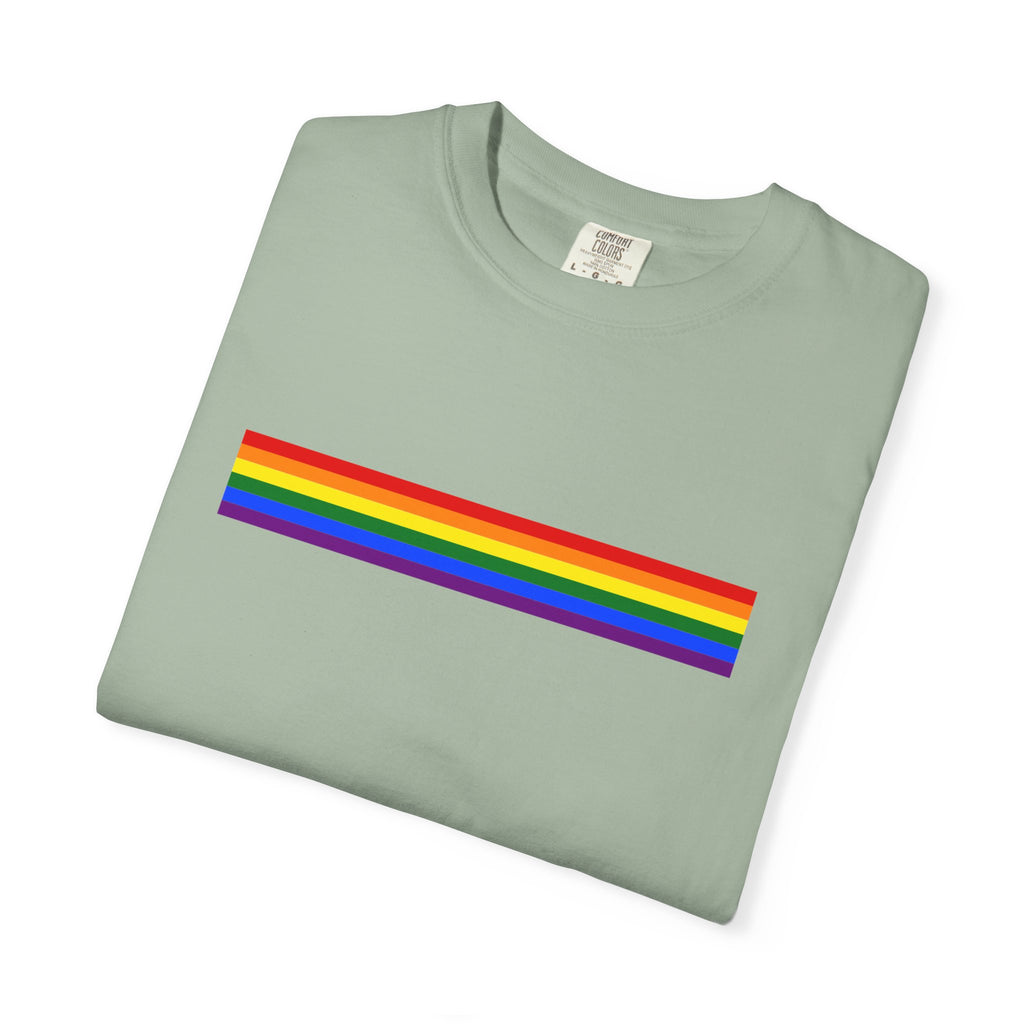 Rainbow Stripe T-Shirt — Pride Minimalist Tee