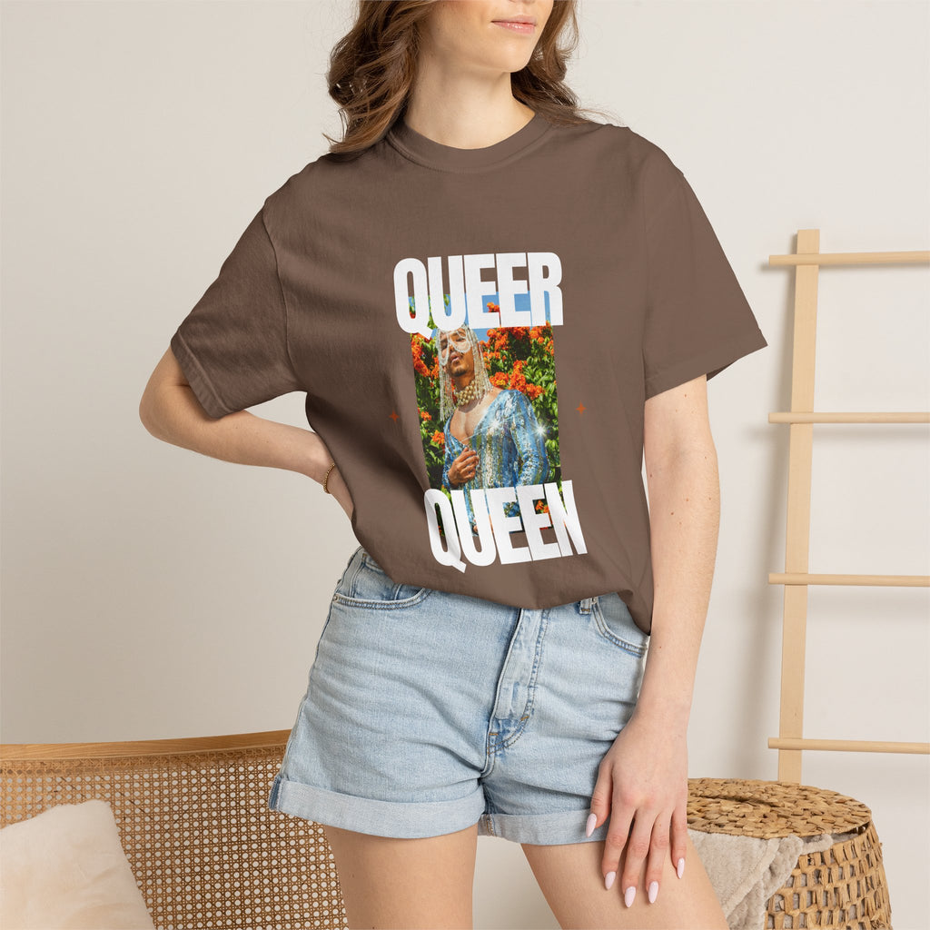 Queer Queen T-Shirt — Vintage Floral Pride Graphic Tee