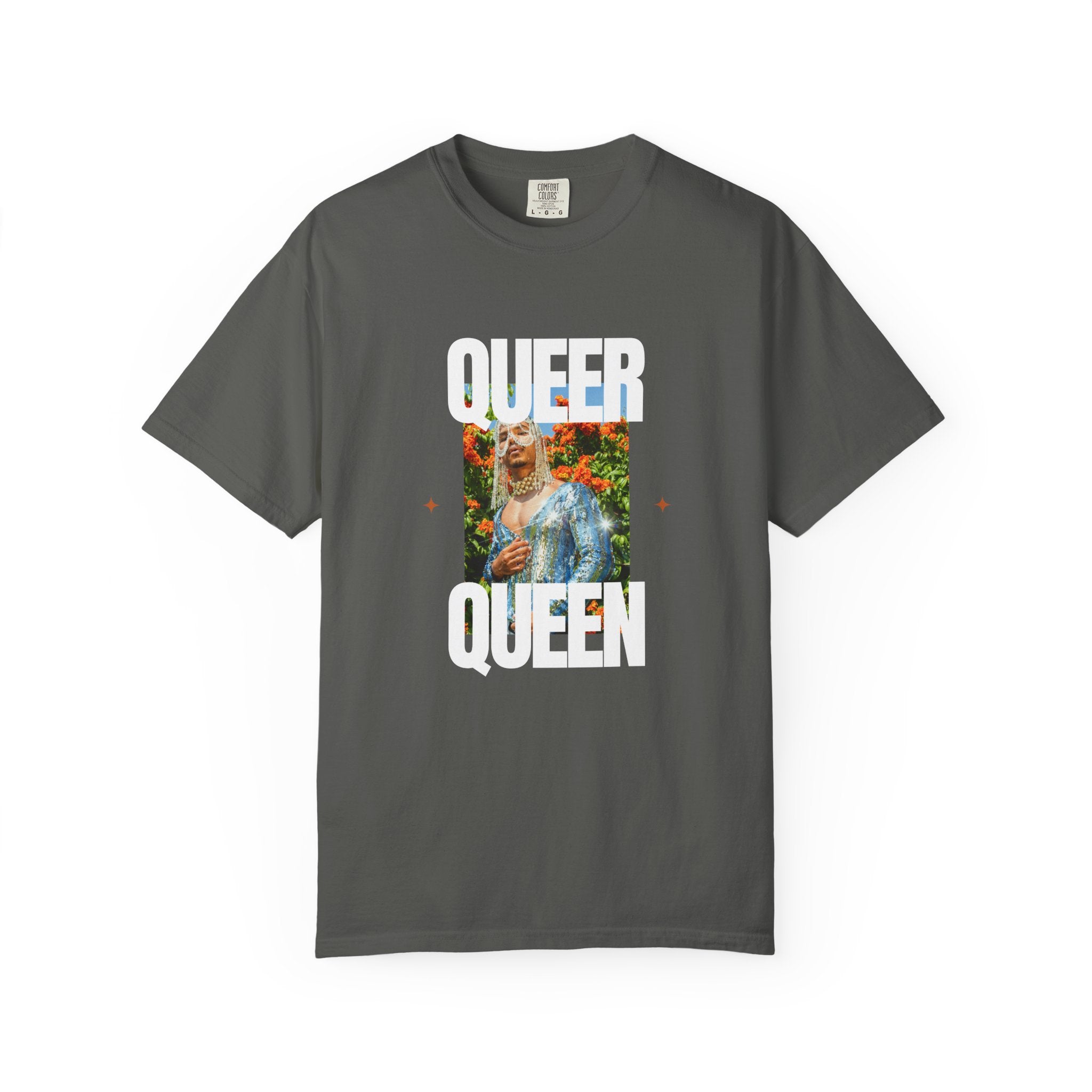 Queer Queen T-Shirt — Vintage Floral Pride Graphic Tee