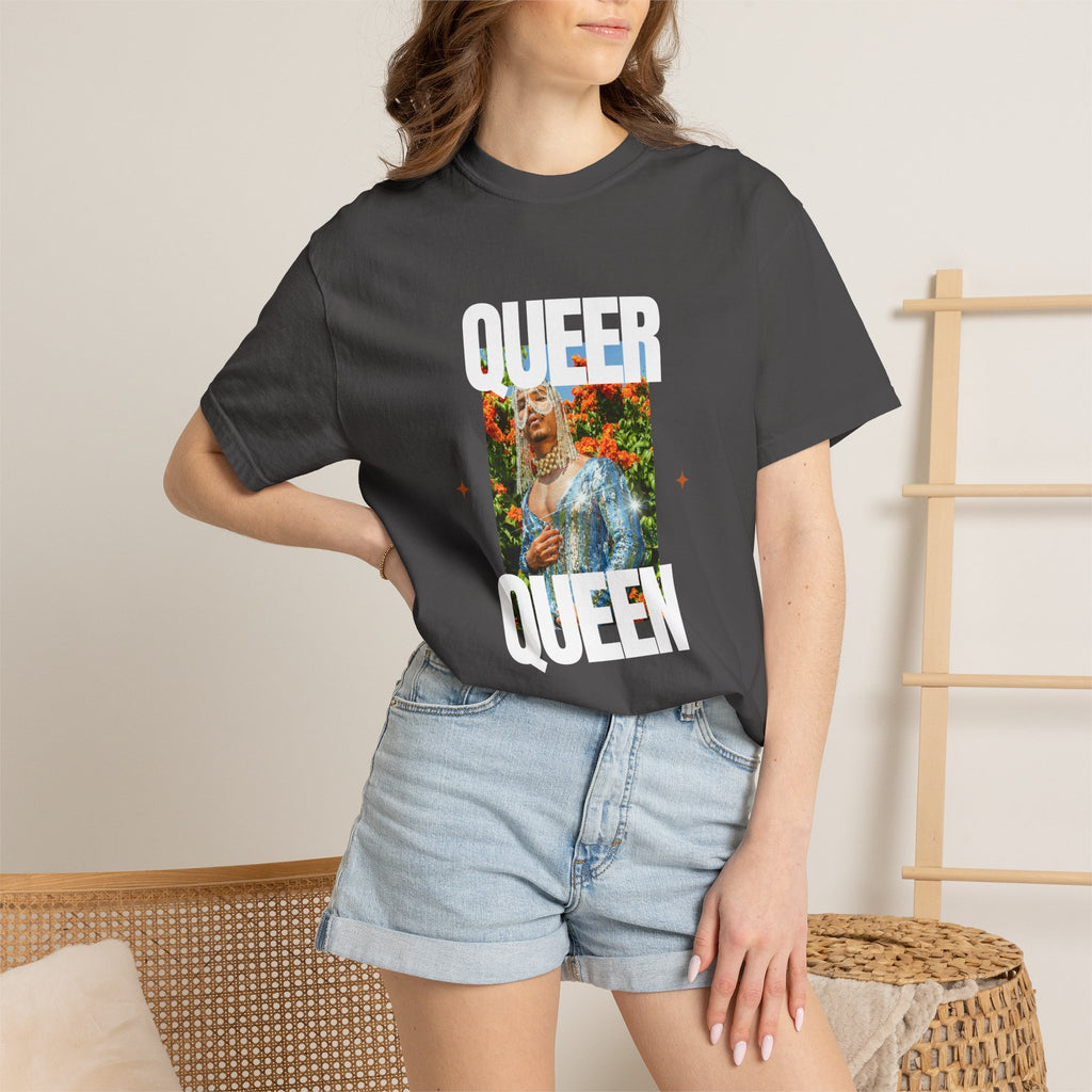 Queer Queen T-Shirt — Vintage Floral Pride Graphic Tee