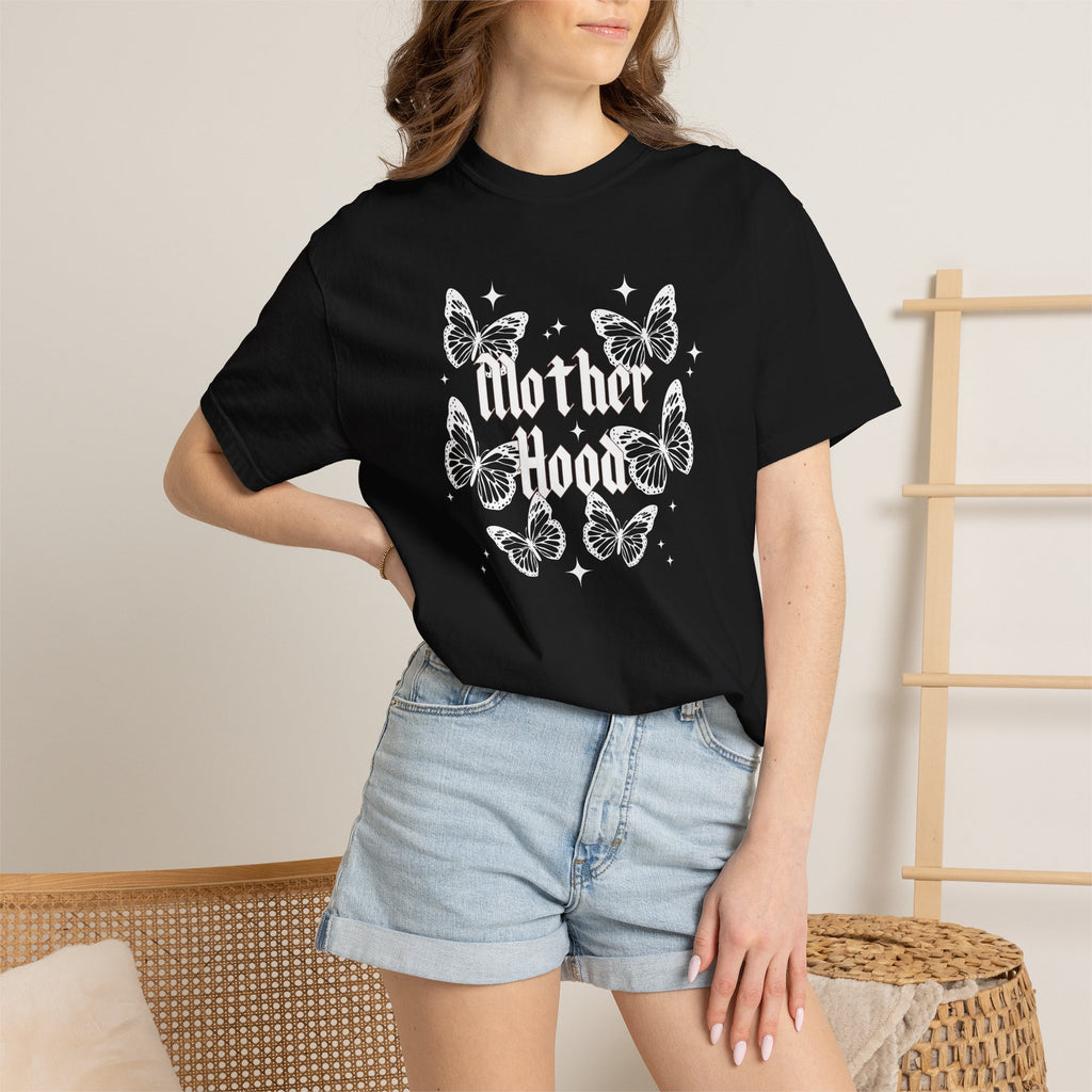 Motherhood Butterfly T-Shirt — Vintage Floral Mom Tee for Mother's Day