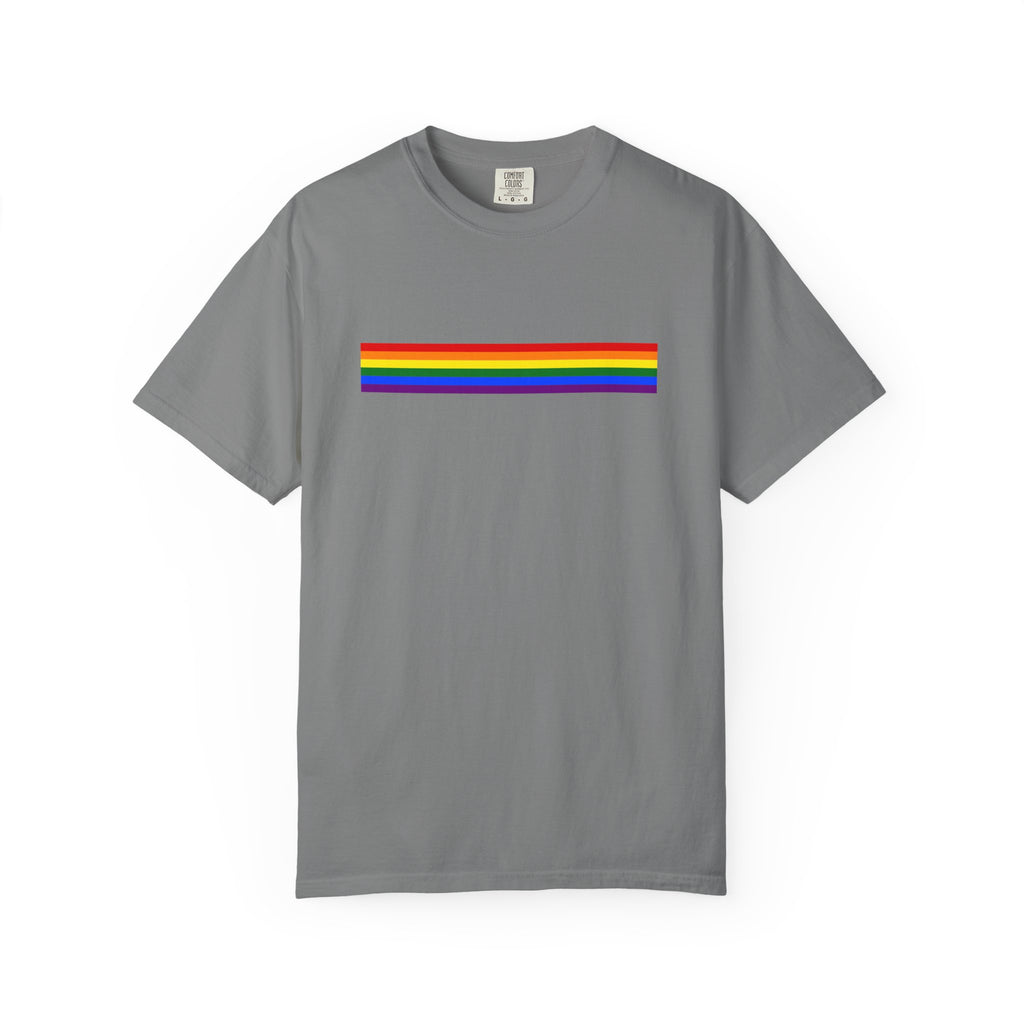 Rainbow Stripe T-Shirt — Pride Minimalist Tee