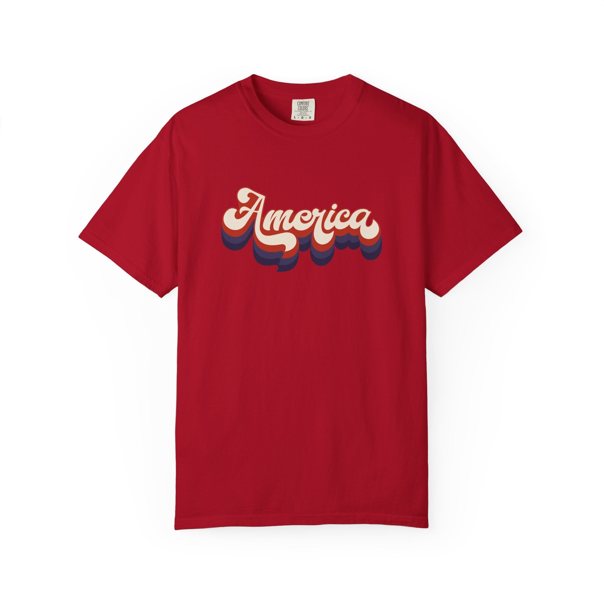 Retro 'America' T-Shirt — Vintage 70s Patriotic Graphic Tee