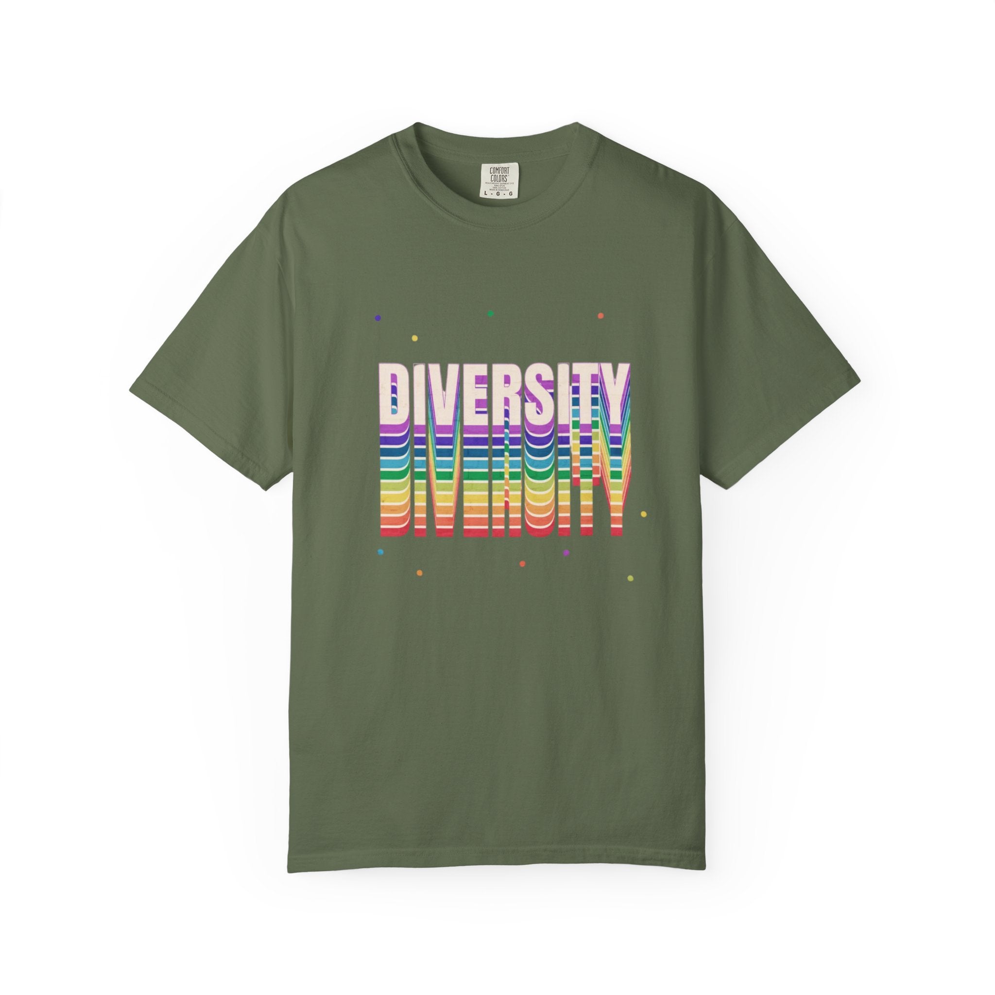 Diversity Rainbow T-Shirt — 'DIVERSITY' Bold Pride Graphic Tee