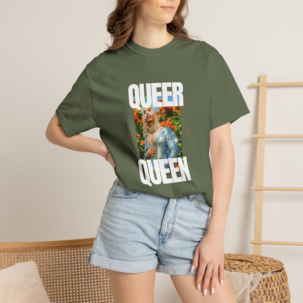 Queer Queen T-Shirt — Vintage Floral Pride Graphic Tee