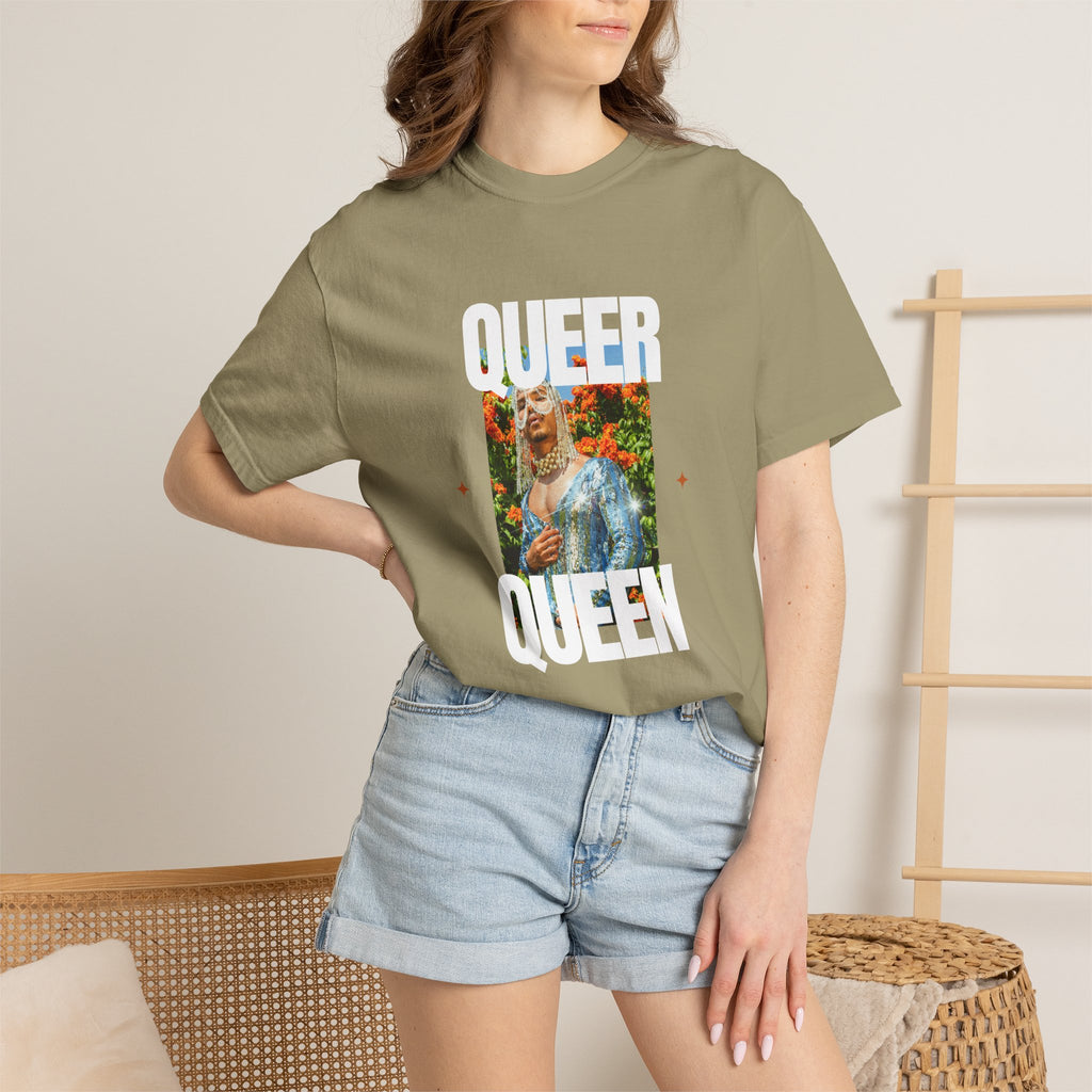 Queer Queen T-Shirt — Vintage Floral Pride Graphic Tee