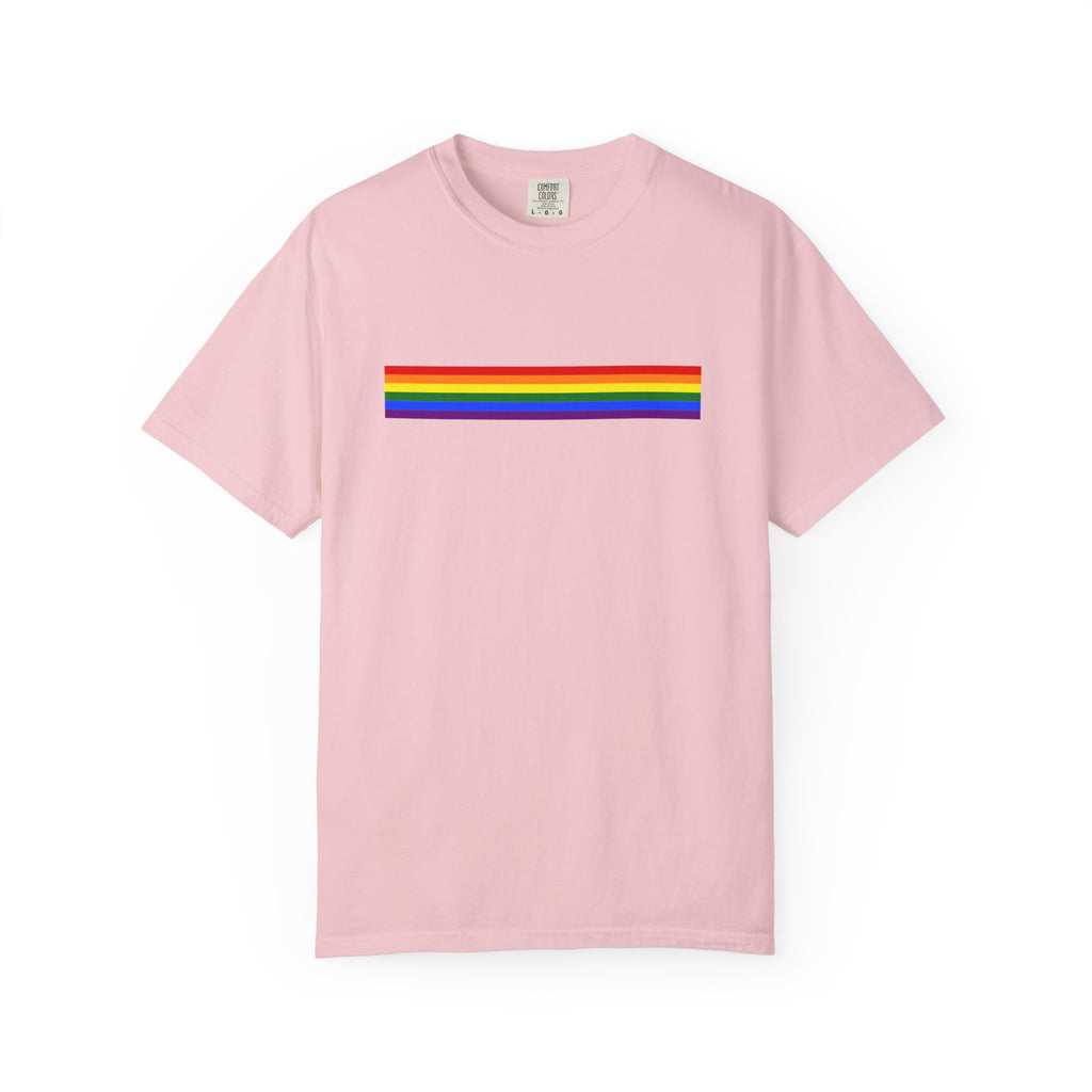Rainbow Stripe T-Shirt — Pride Minimalist Tee