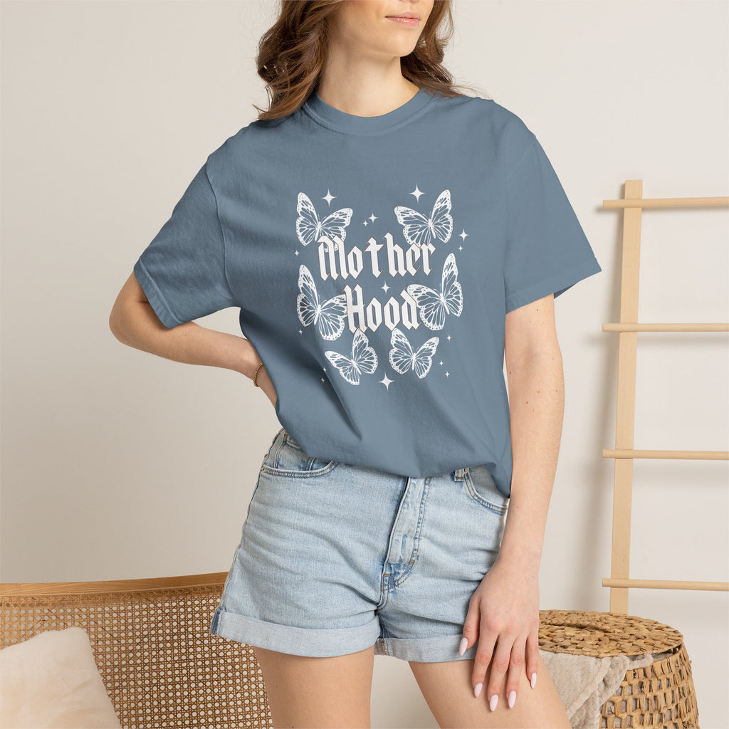 Motherhood Butterfly T-Shirt — Vintage Floral Mom Tee for Mother's Day