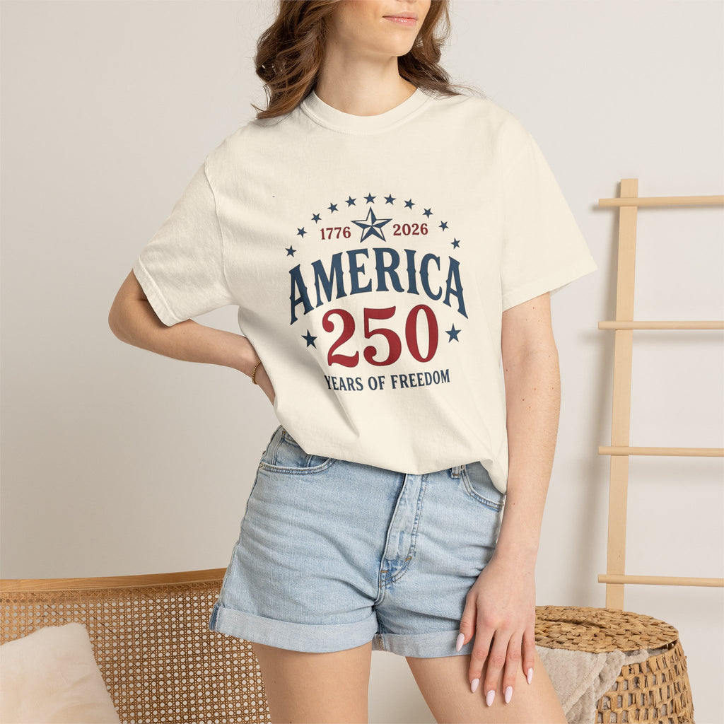 America 250 T-Shirt — 1776–2026 Years of Freedom Patriotic Tee