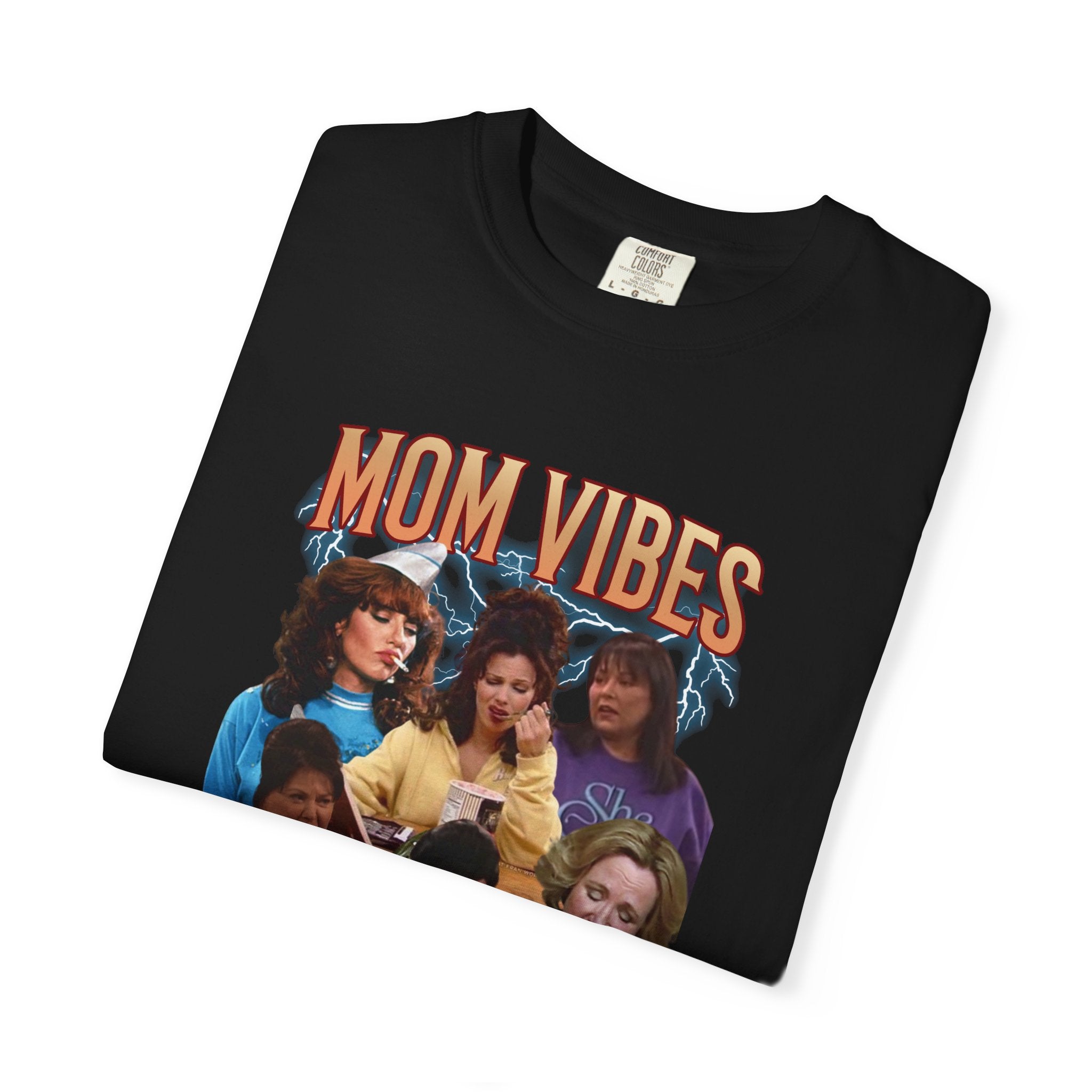 Mom Vibes Graphic T-Shirt — Retro Mom Squad Vintage Style Tee