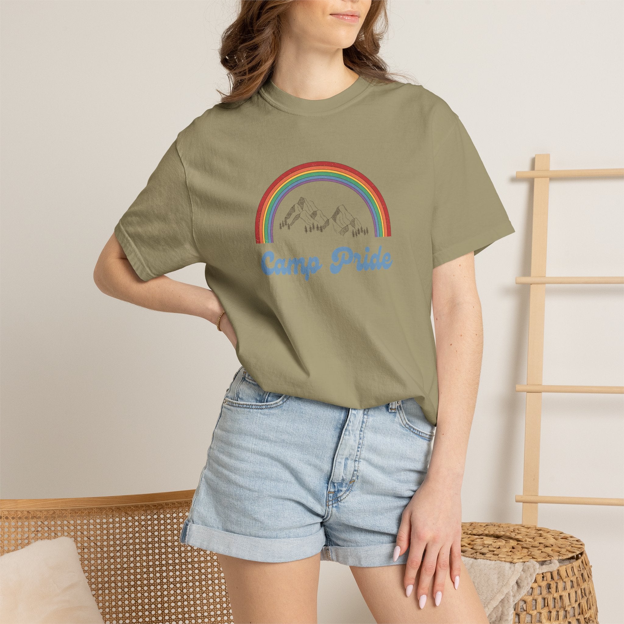 Camp Pride T-Shirt — Rainbow Graphic Tee