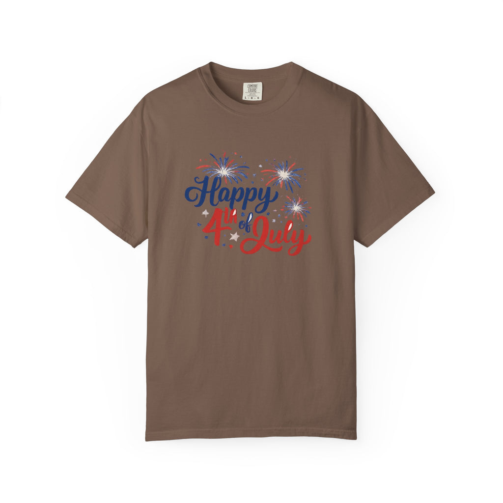 Happy 4th of July T-Shirt — Patriotic Fireworks Tee