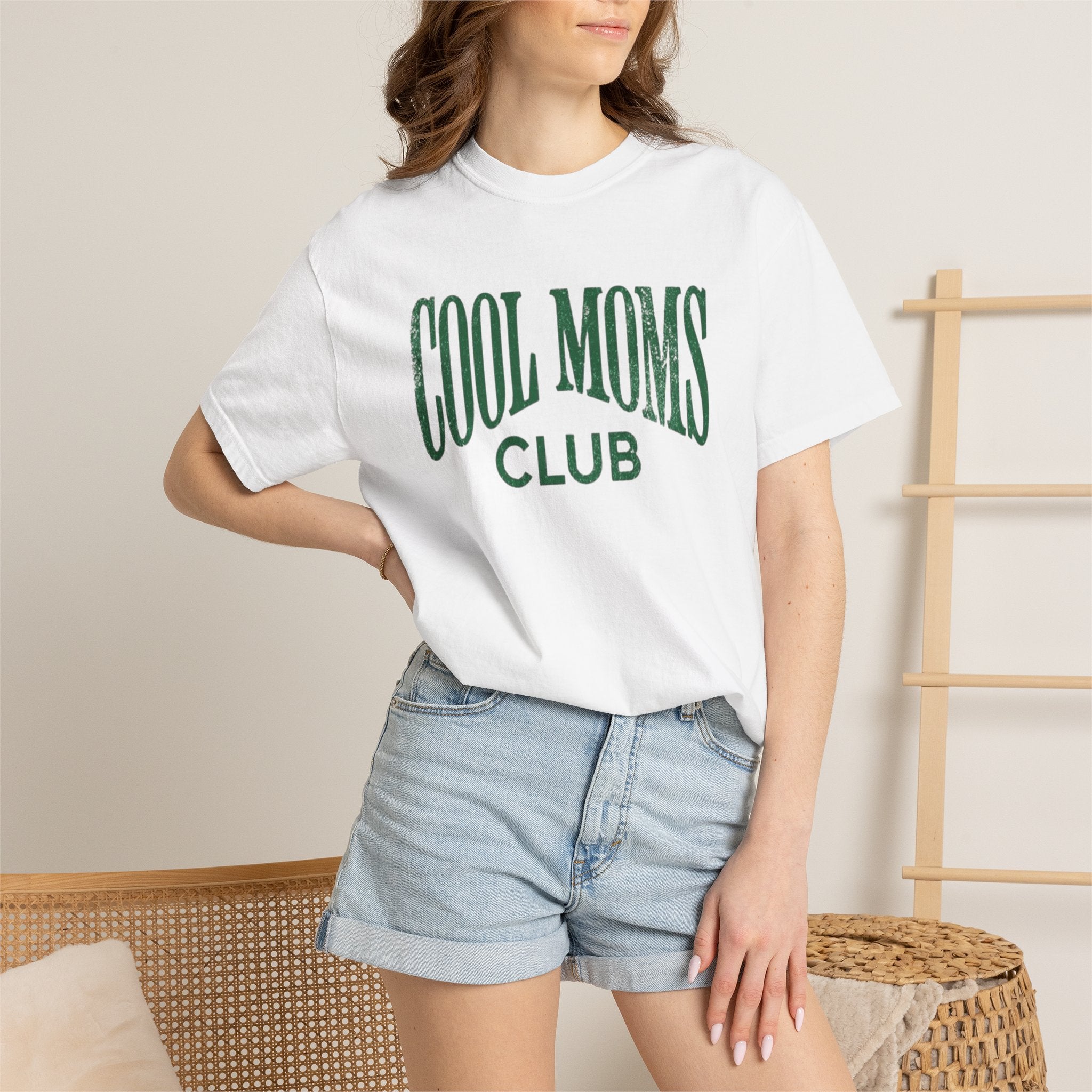 Cool Moms Club T-Shirt — Vintage Collegiate Mom Tee
